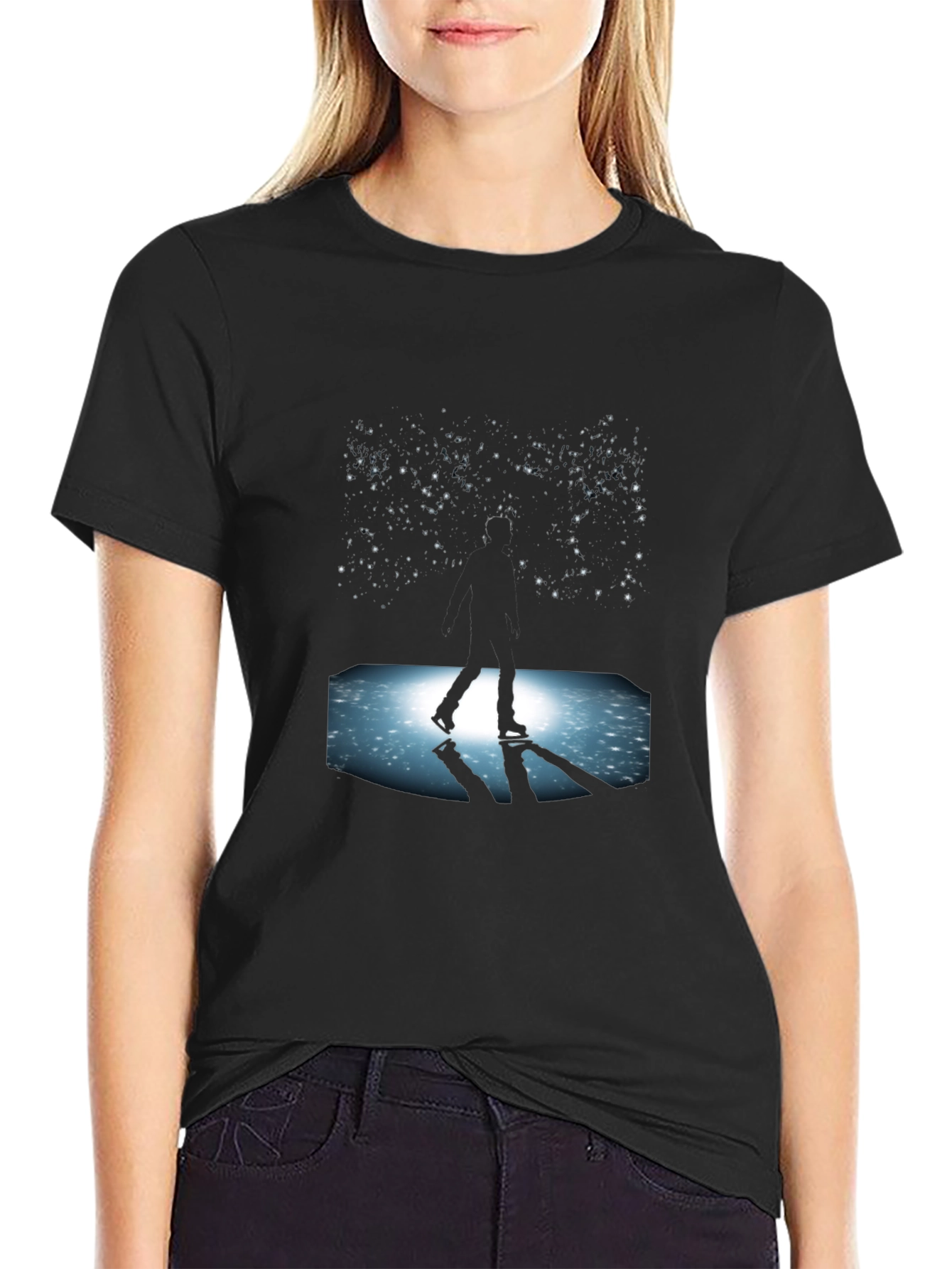 Skating Under the Stars Graphic Tee