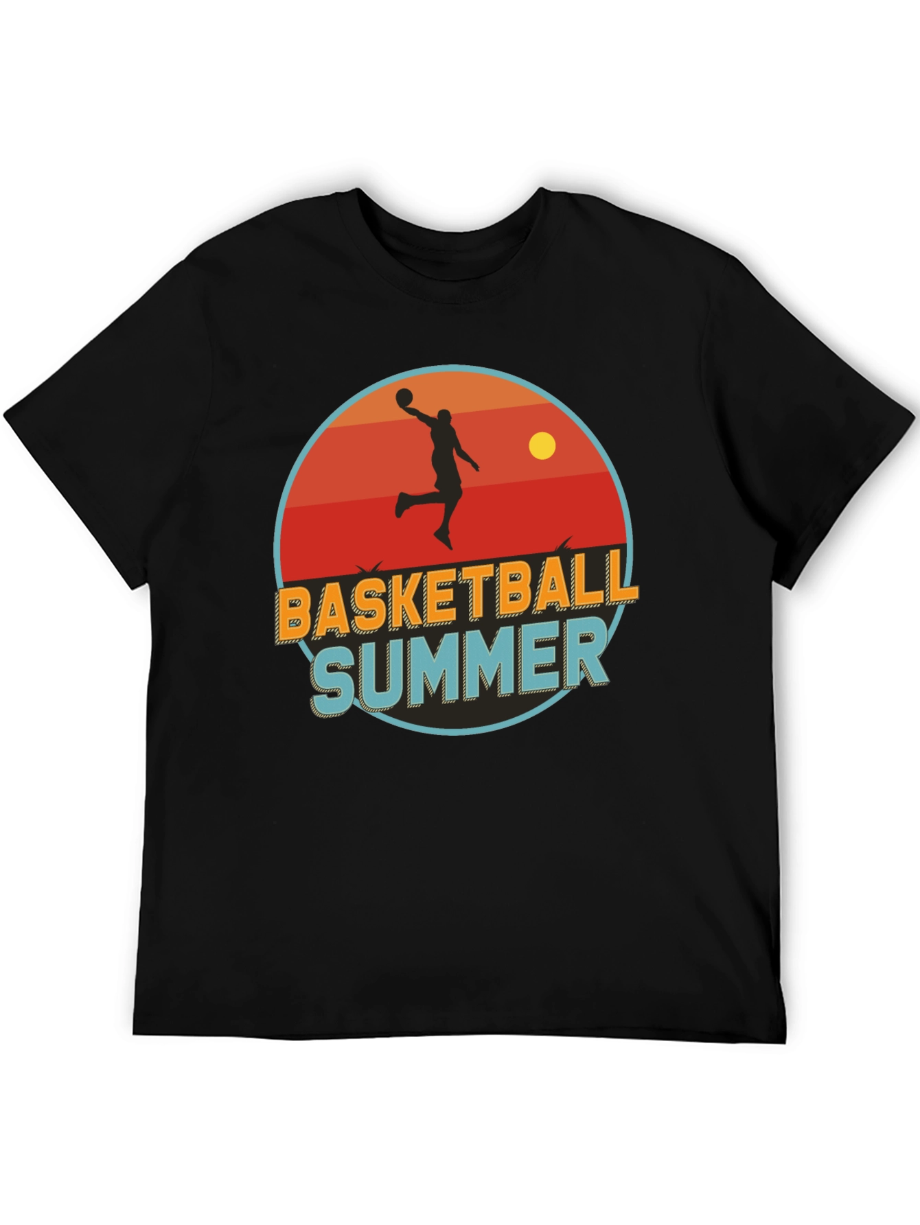 Basketball Summer Graphic Tee - Retro Style