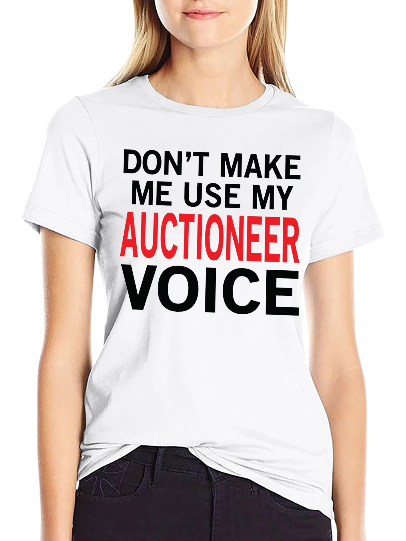 Auctioneer Voice T-Shirt - Funny Job Tee