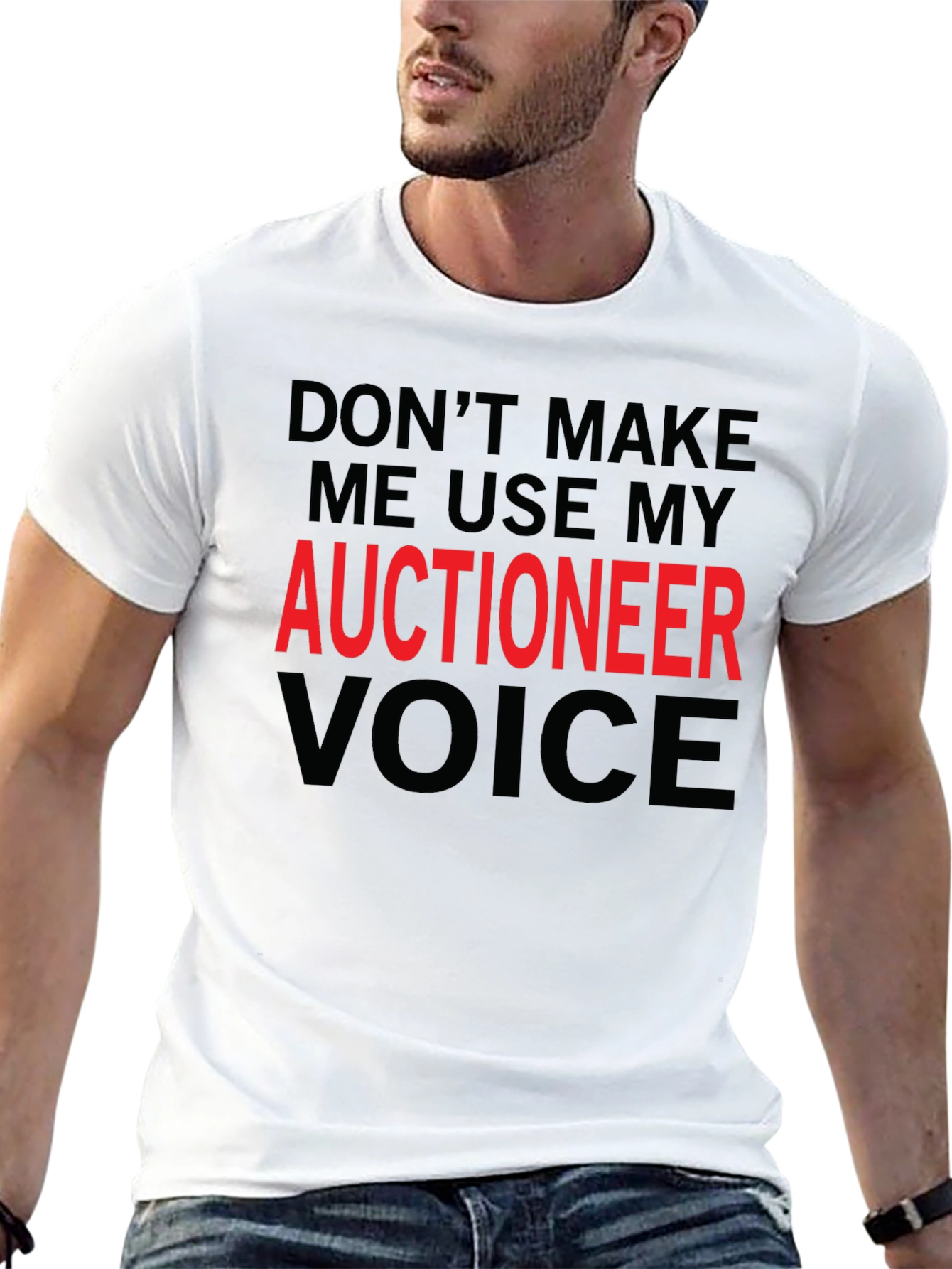 Auctioneer Voice T-Shirt - Funny Job Tee