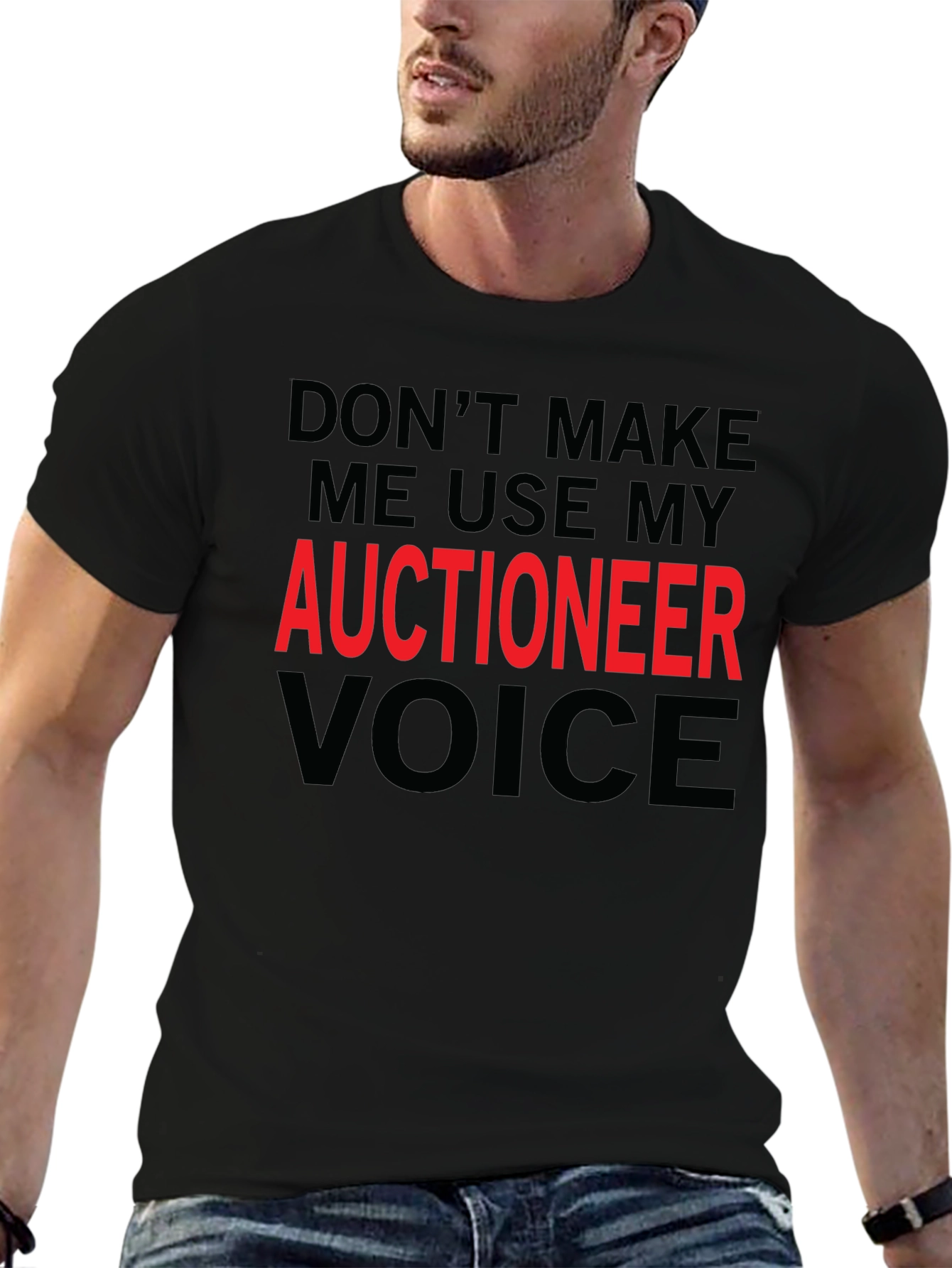Auctioneer Voice T-Shirt - Funny Job Tee