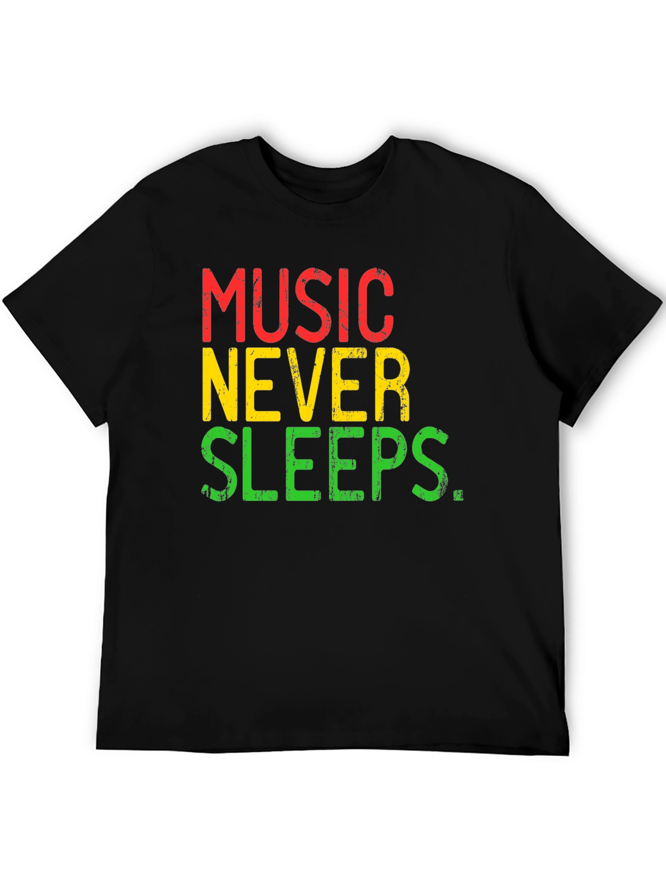 Music Never Sleeps Graphic T-Shirt