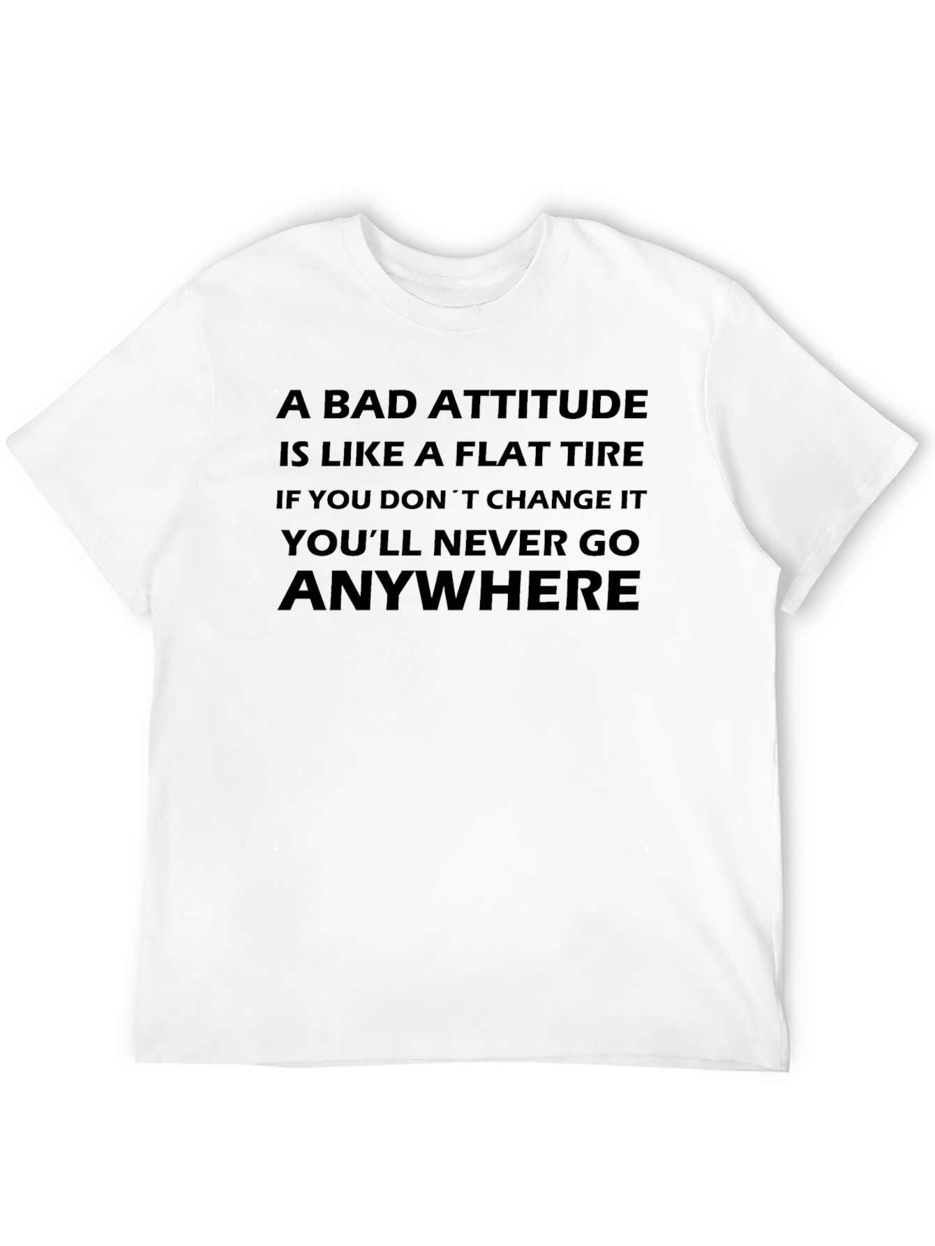 Bad Attitude Flat Tire Graphic Tee