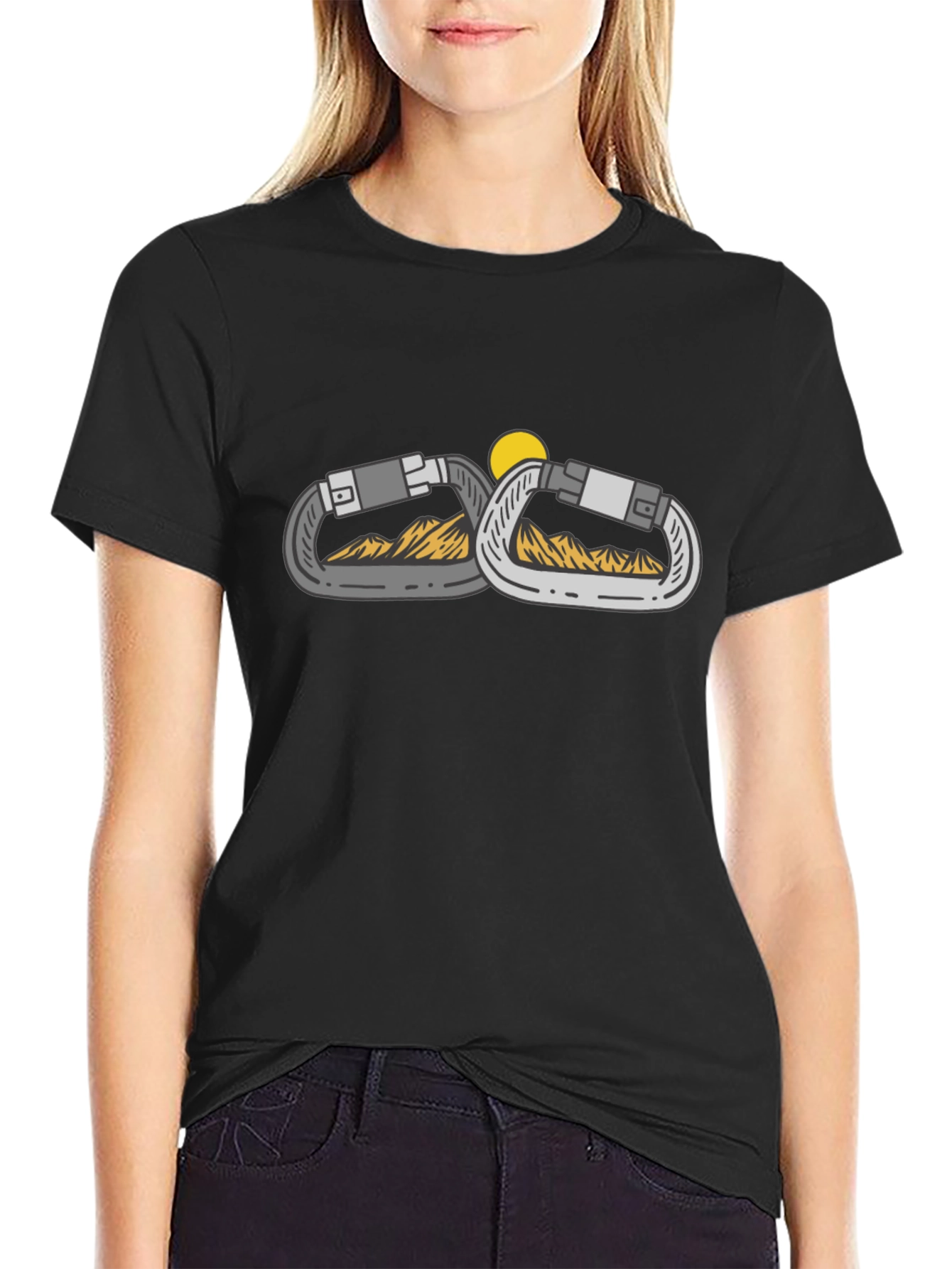 Climbing Carabiner Graphic Tee - Adventure Awaits