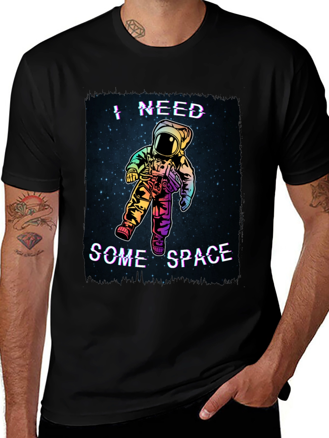 I Need Some Space Astronaut Graphic T-Shirt