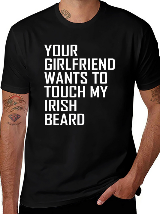 Irish Beard Graphic Novelty T-Shirt
