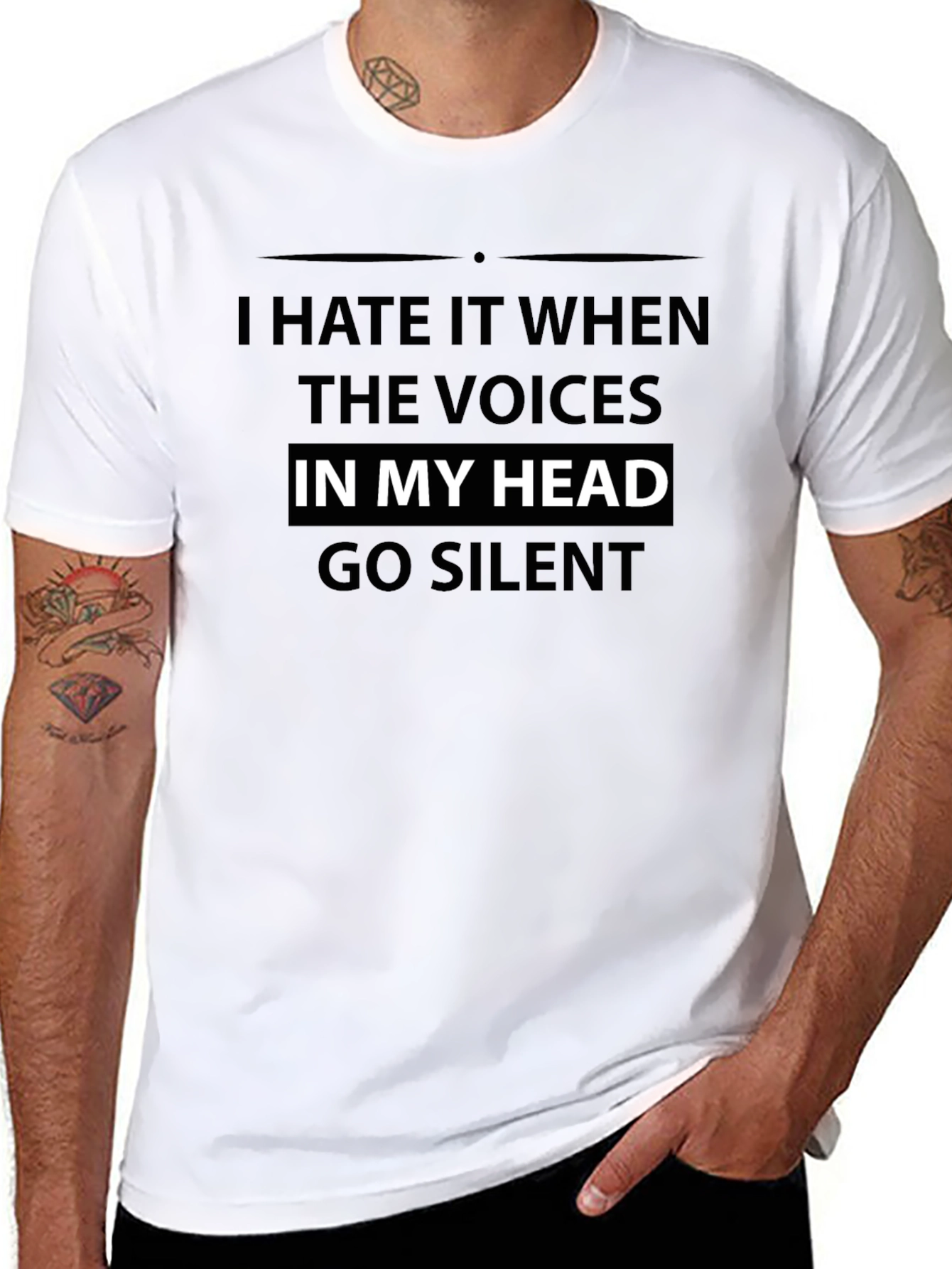 Funny Voices in My Head Graphic T-Shirt