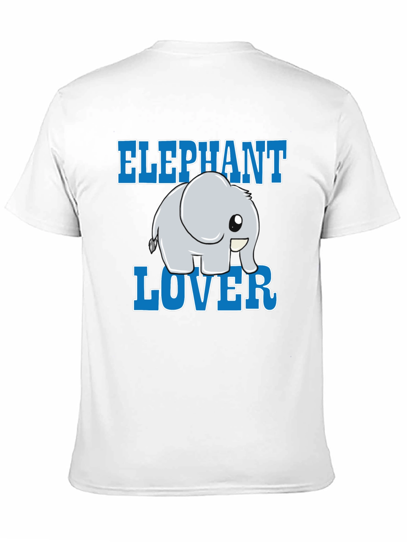 Elephant Lover Cartoon Graphic Print T-Shirt