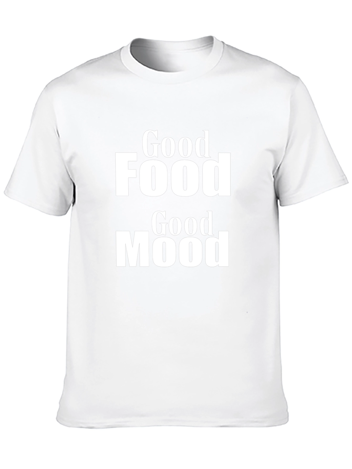 Good Food Good Mood Graphic Tee - Black