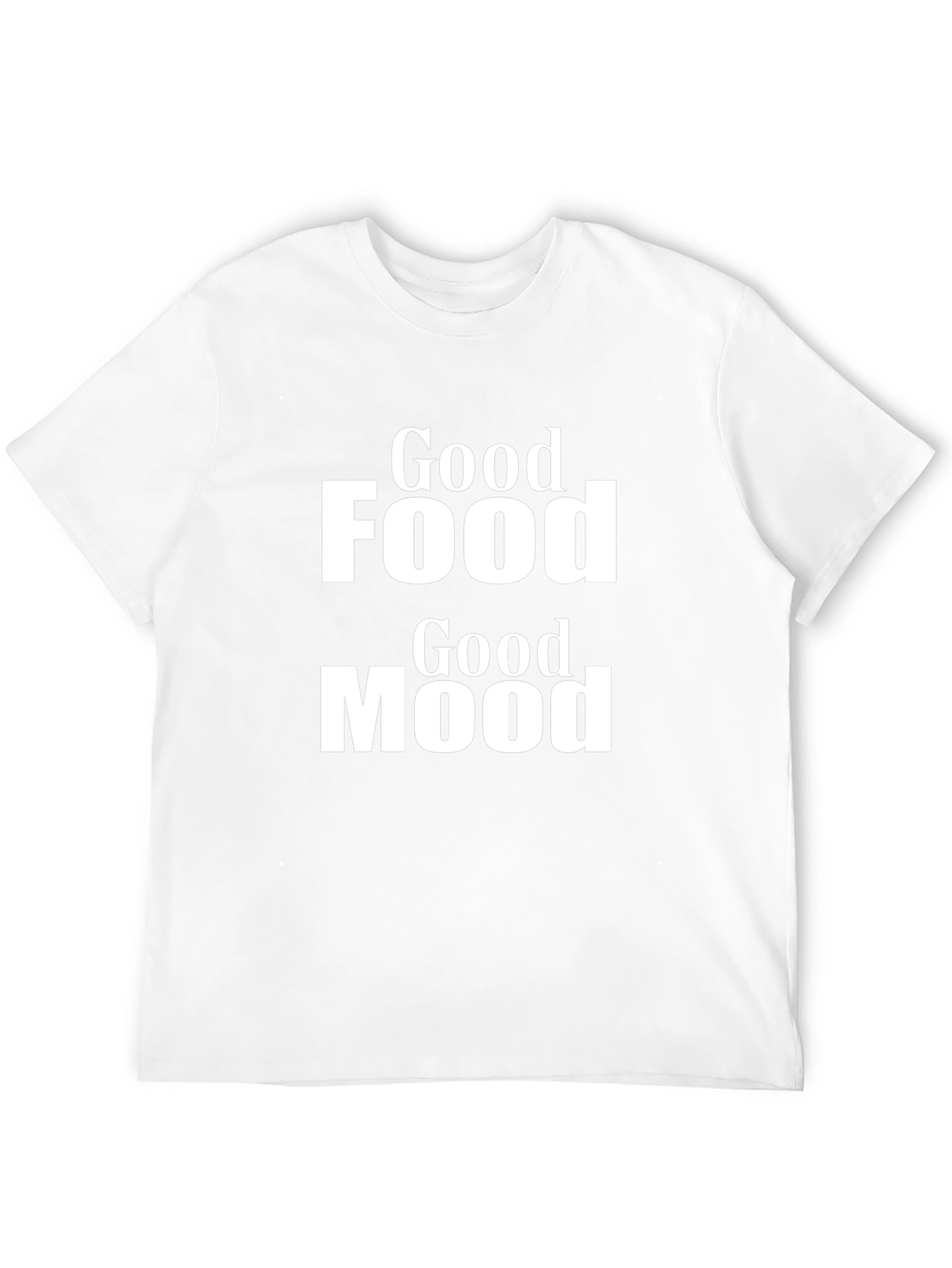 Good Food Good Mood Graphic Tee - Black