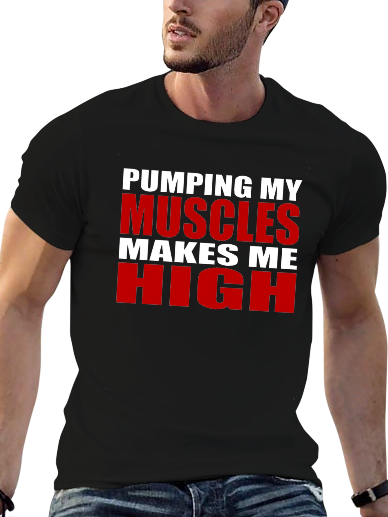 Pumping Muscles Graphic Tee