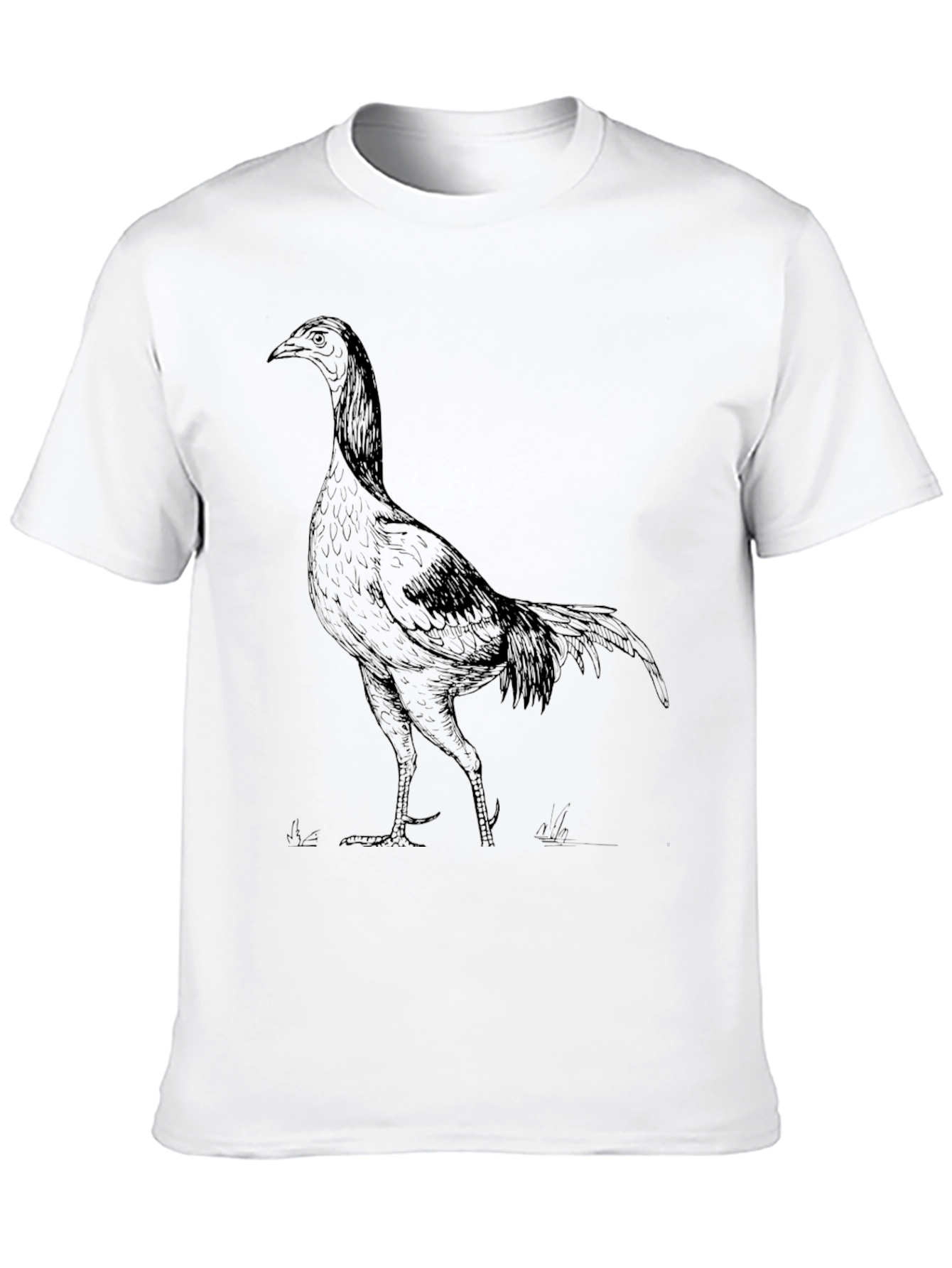 Cool Rooster Graphic Tee - Mens Black T-Shirt