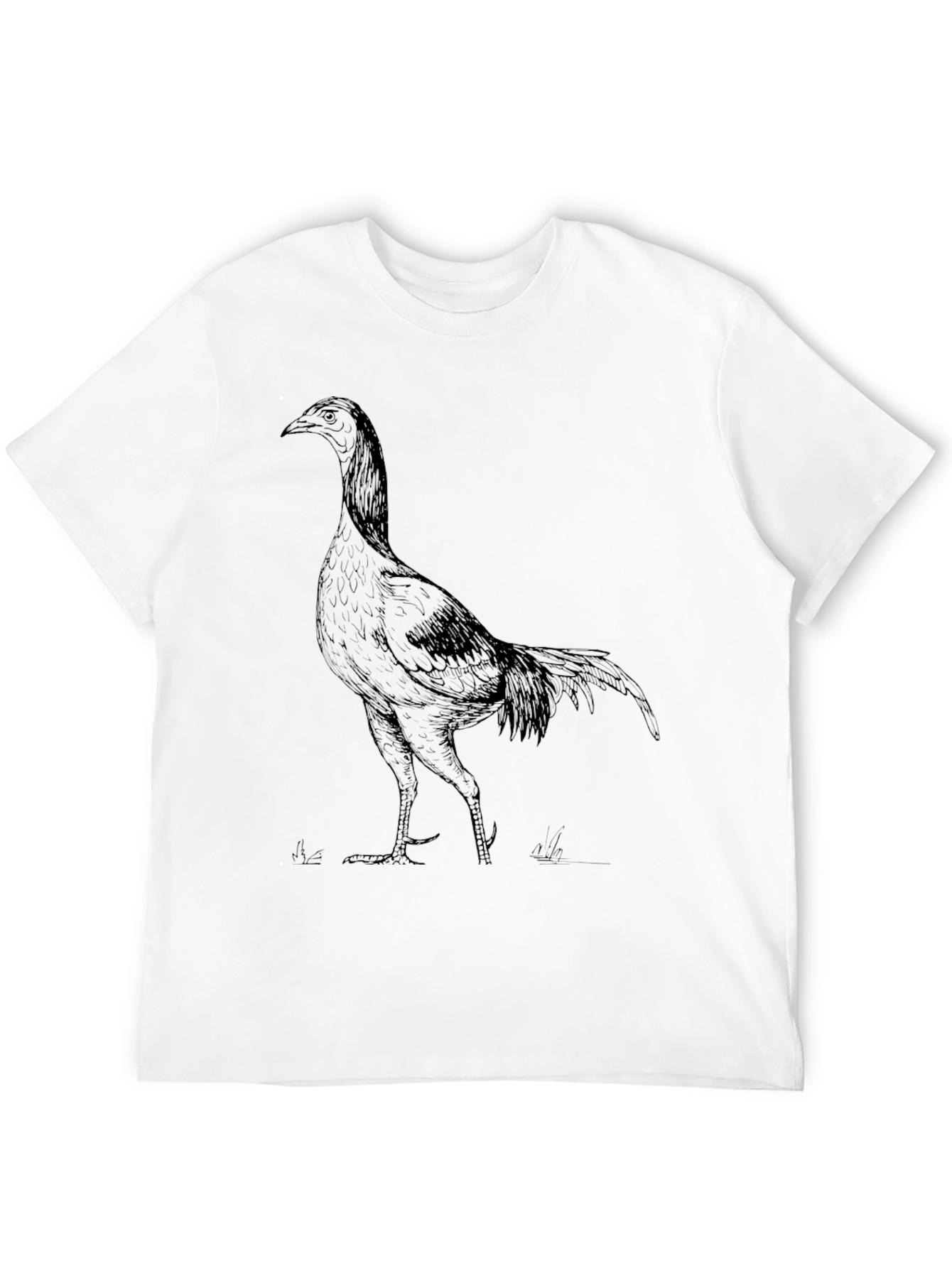 Cool Rooster Graphic Tee - Mens Black T-Shirt