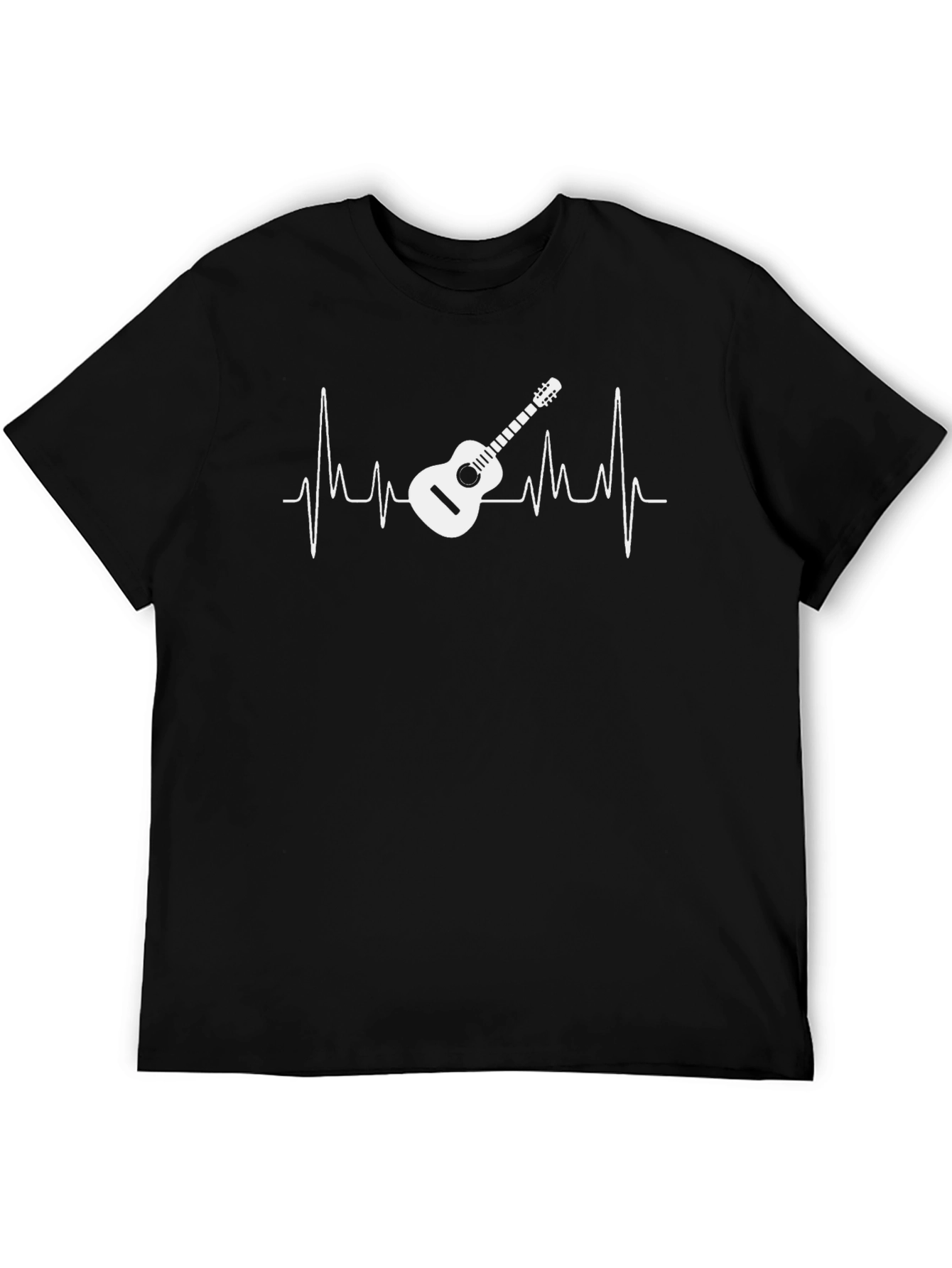 Guitar Heartbeat Graphic Tee - Music Lovers T-Shirt