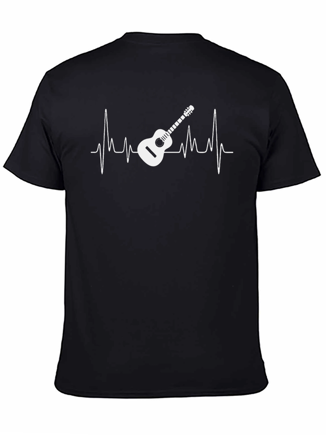 Guitar Heartbeat Graphic Tee - Music Lovers T-Shirt