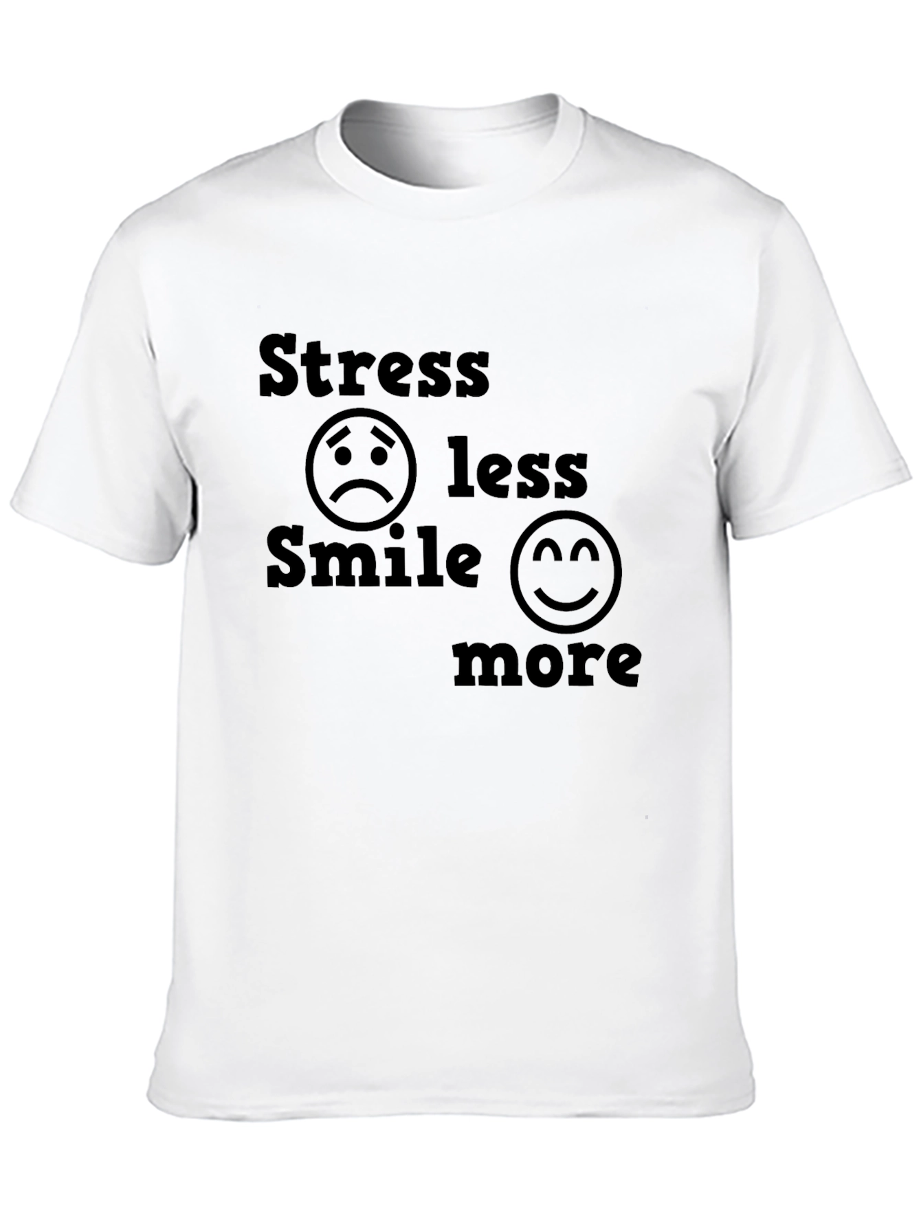 Stress Less Smile More Graphic Tee