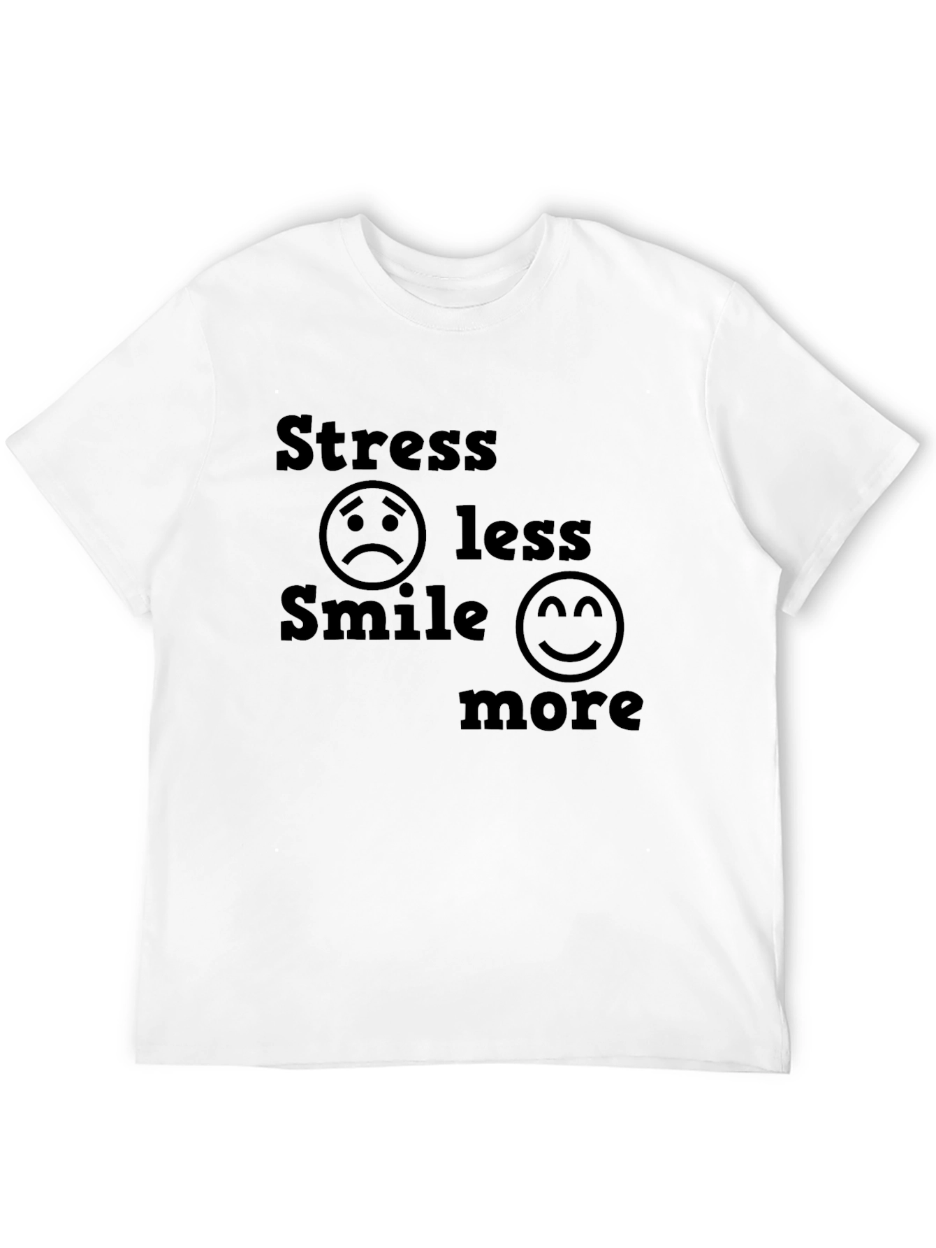 Stress Less Smile More Graphic Tee