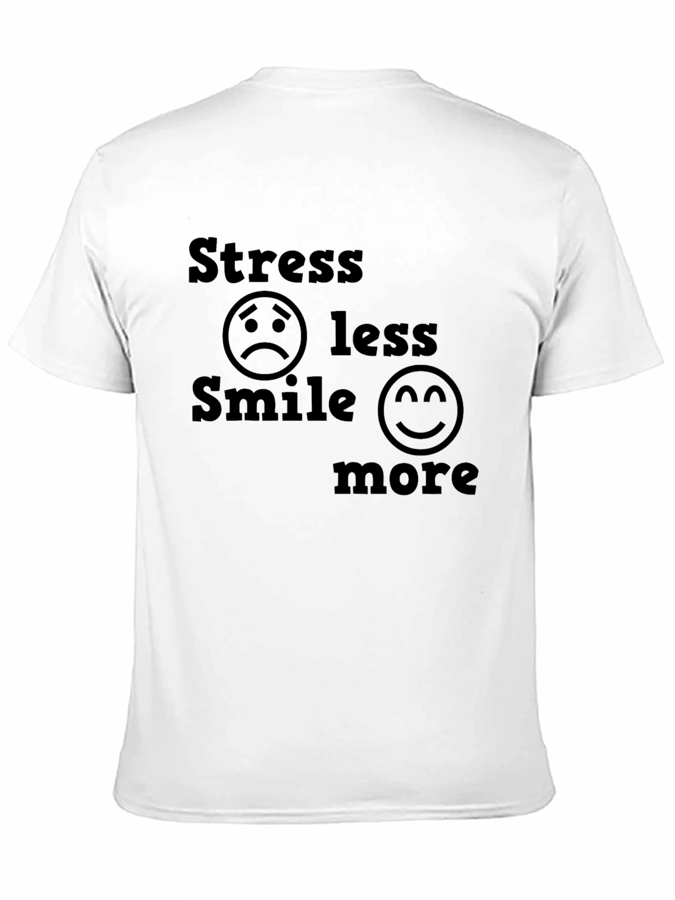 Stress Less Smile More Graphic Tee