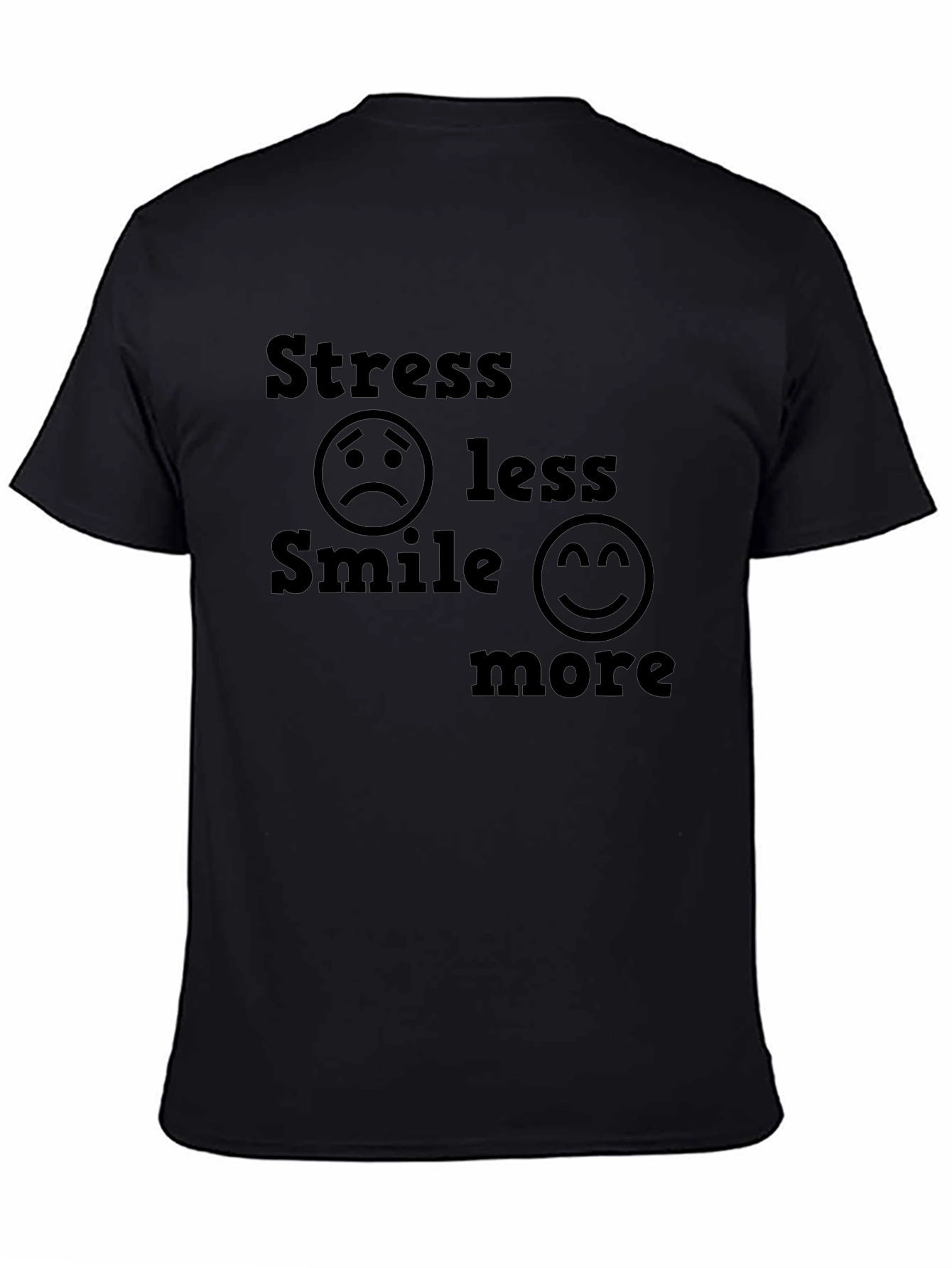 Stress Less Smile More Graphic Tee