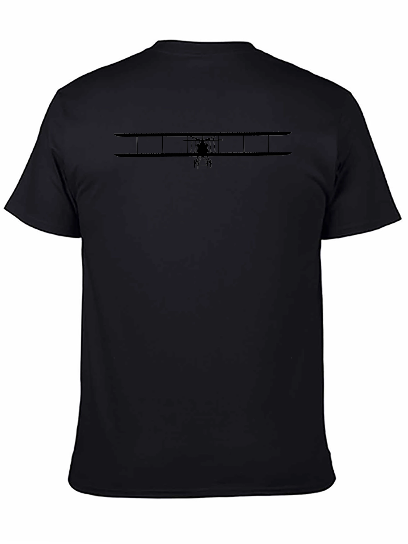 Black Airplane Graphic T-Shirt