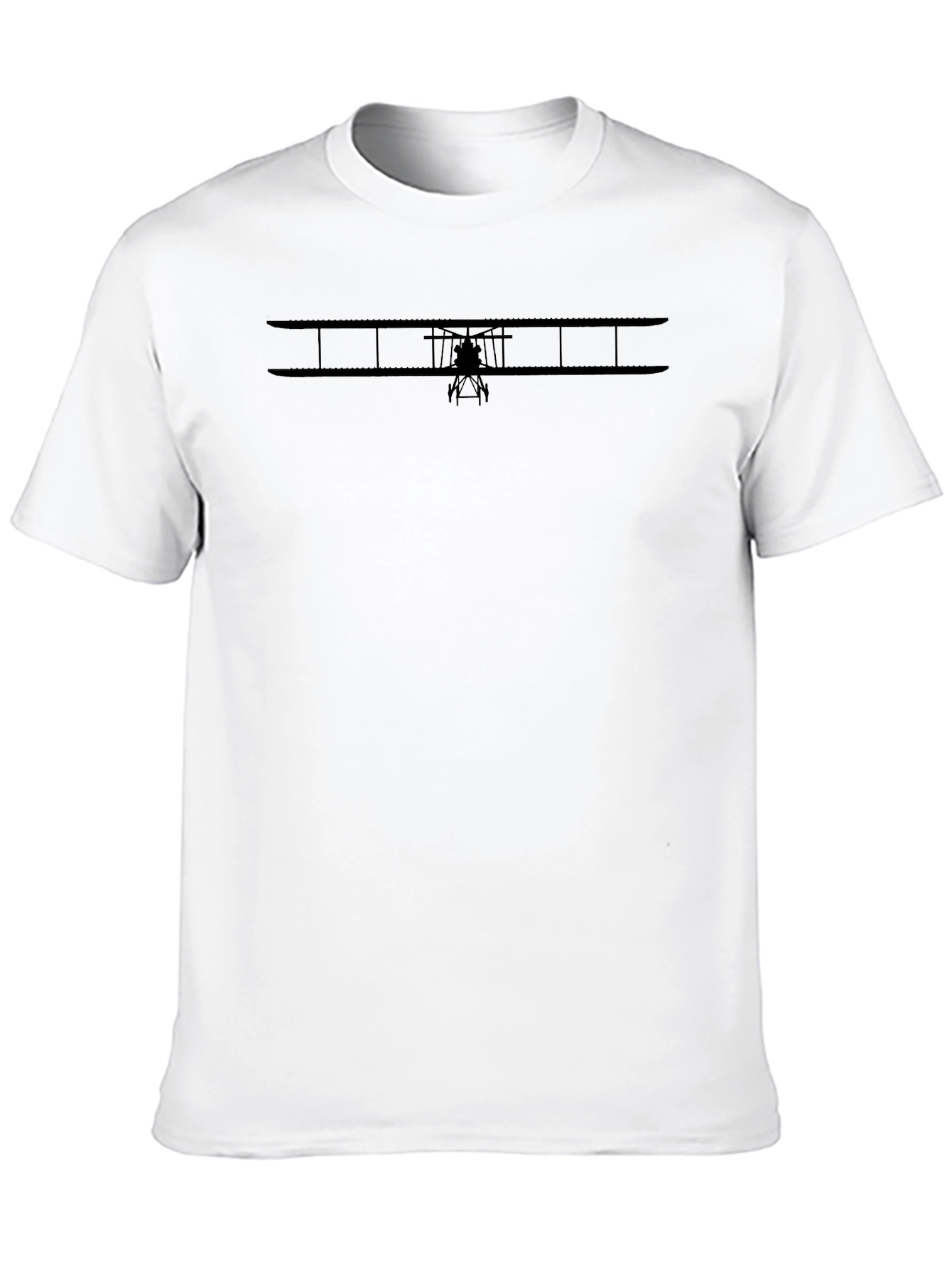 Black Airplane Graphic T-Shirt