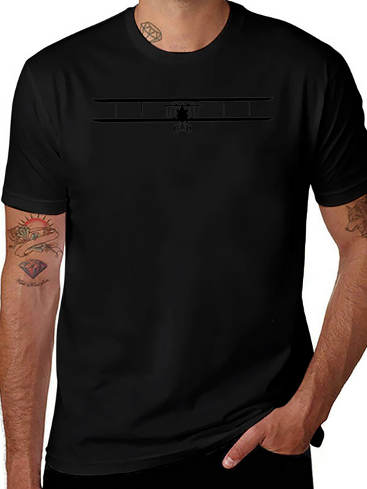 Black Airplane Graphic T-Shirt