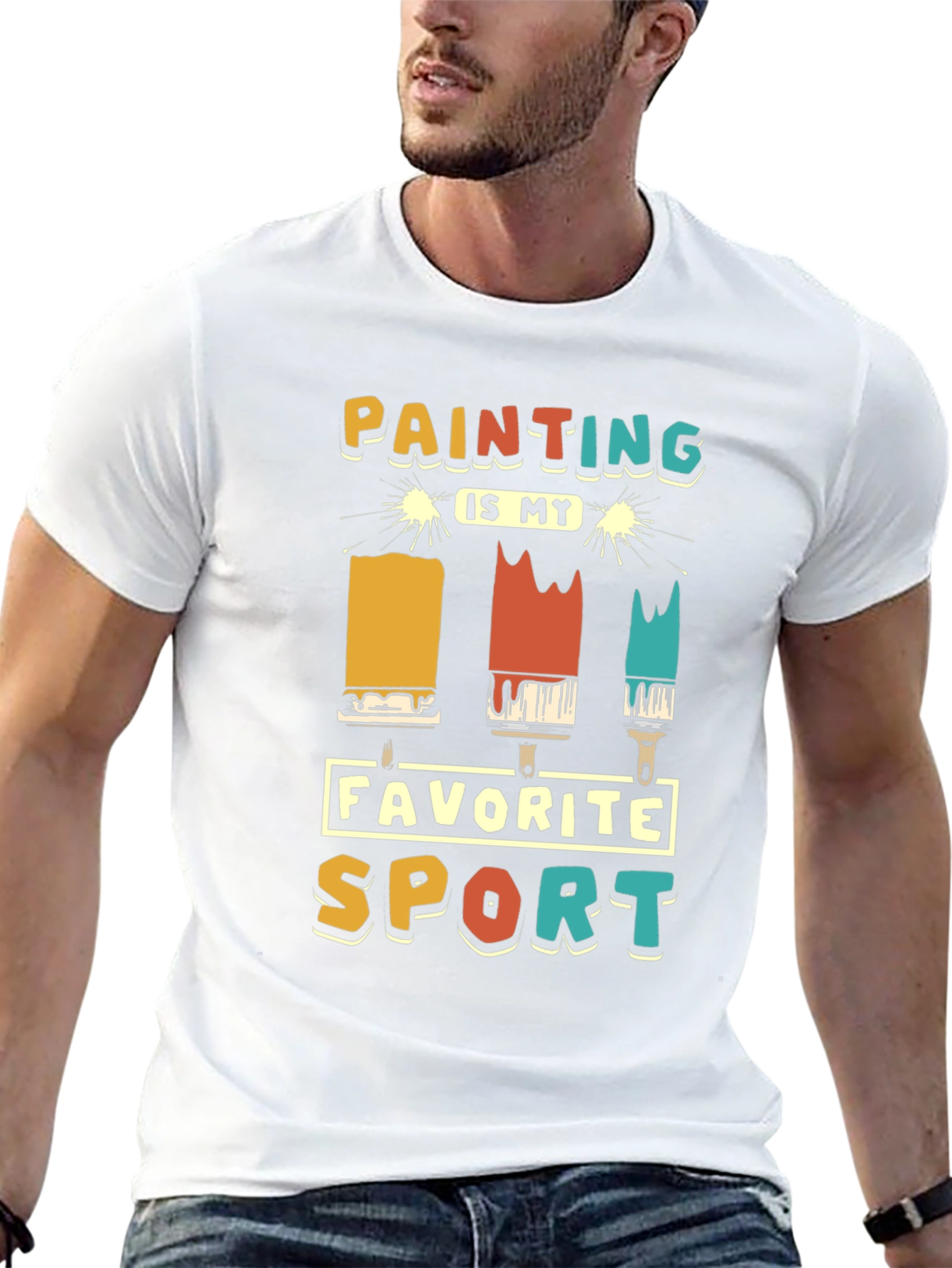 Painting is My Favorite Sport Graphic T-Shirt
