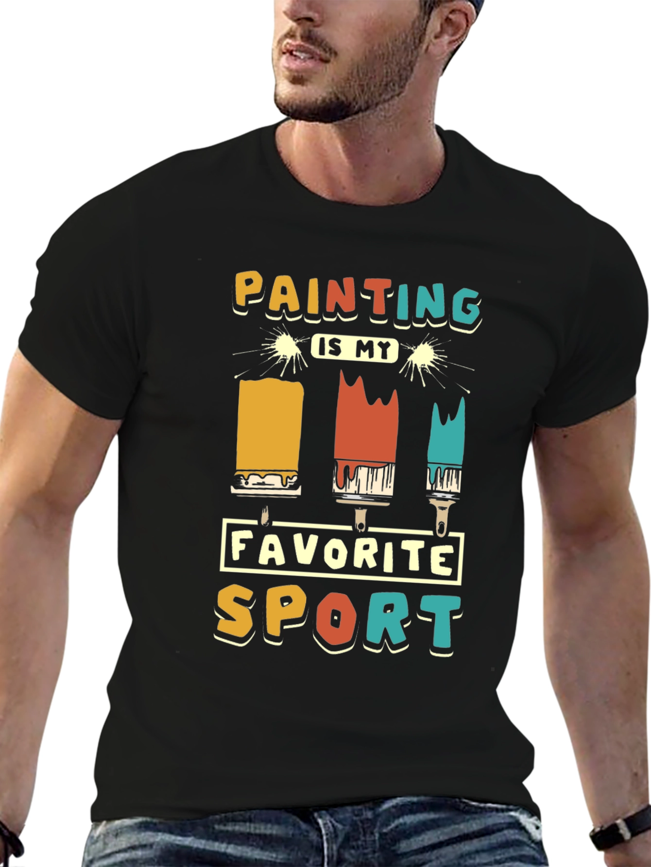 Painting is My Favorite Sport Graphic T-Shirt
