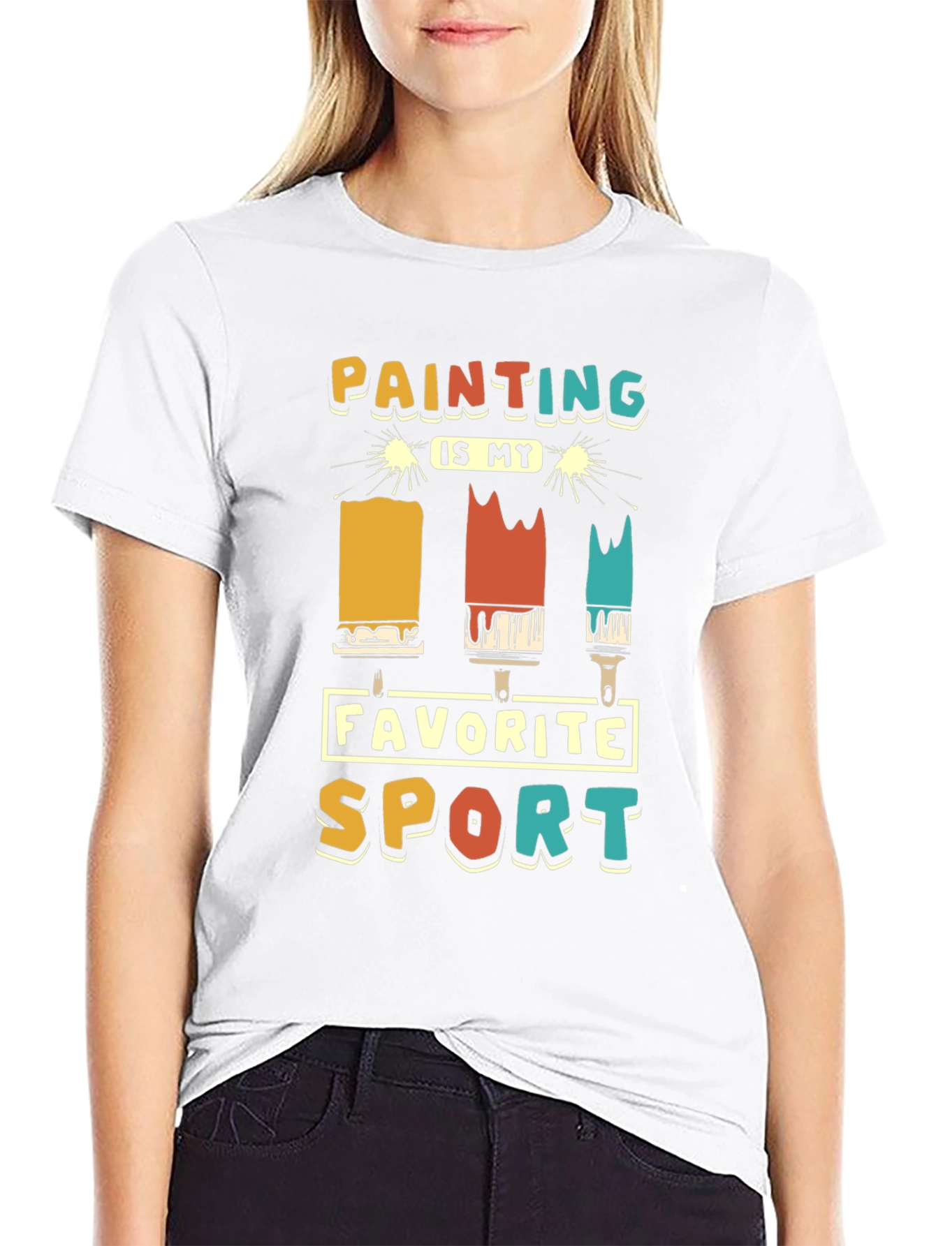 Painting is My Favorite Sport Graphic T-Shirt