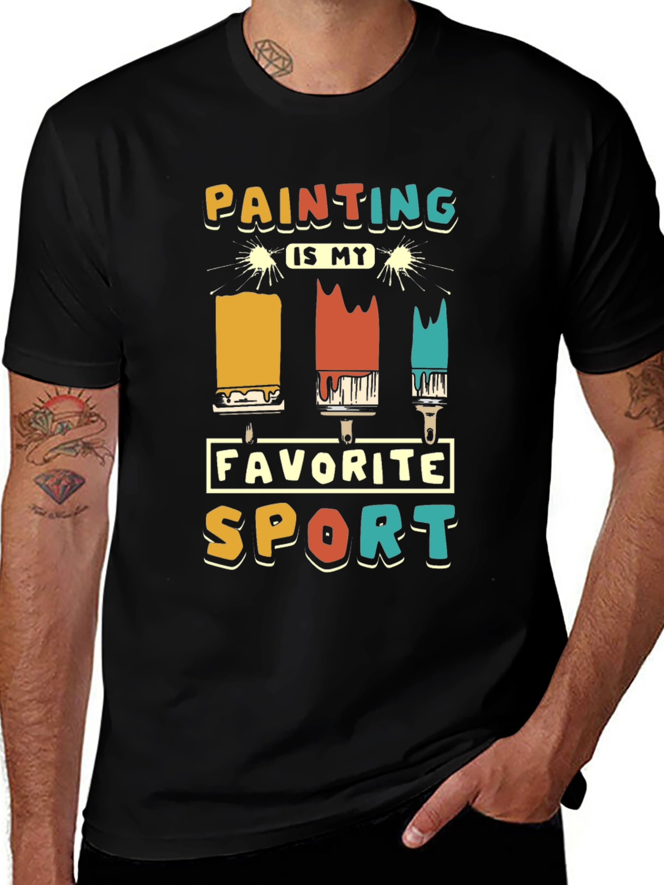 Painting is My Favorite Sport Graphic T-Shirt