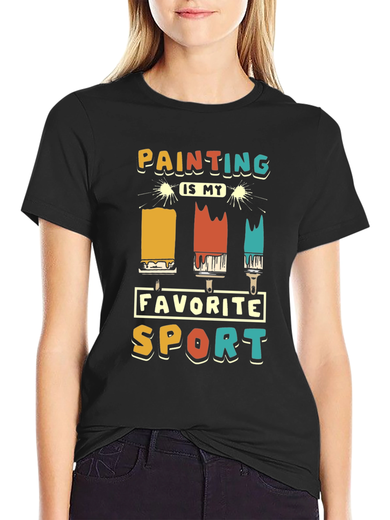 Painting is My Favorite Sport Graphic T-Shirt