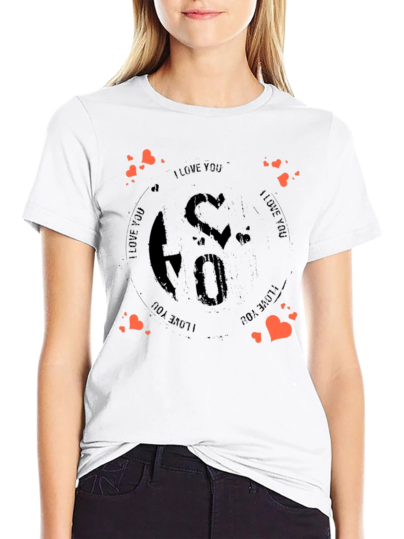 I Love You Graphic Tee - Stylish Black T-Shirt