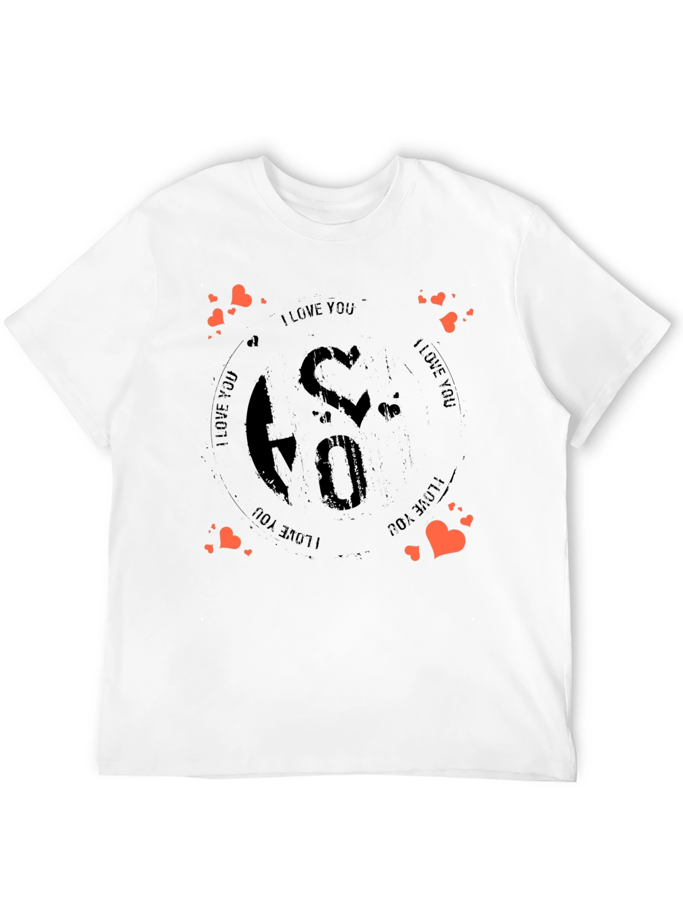 I Love You Graphic Tee - Stylish Black T-Shirt