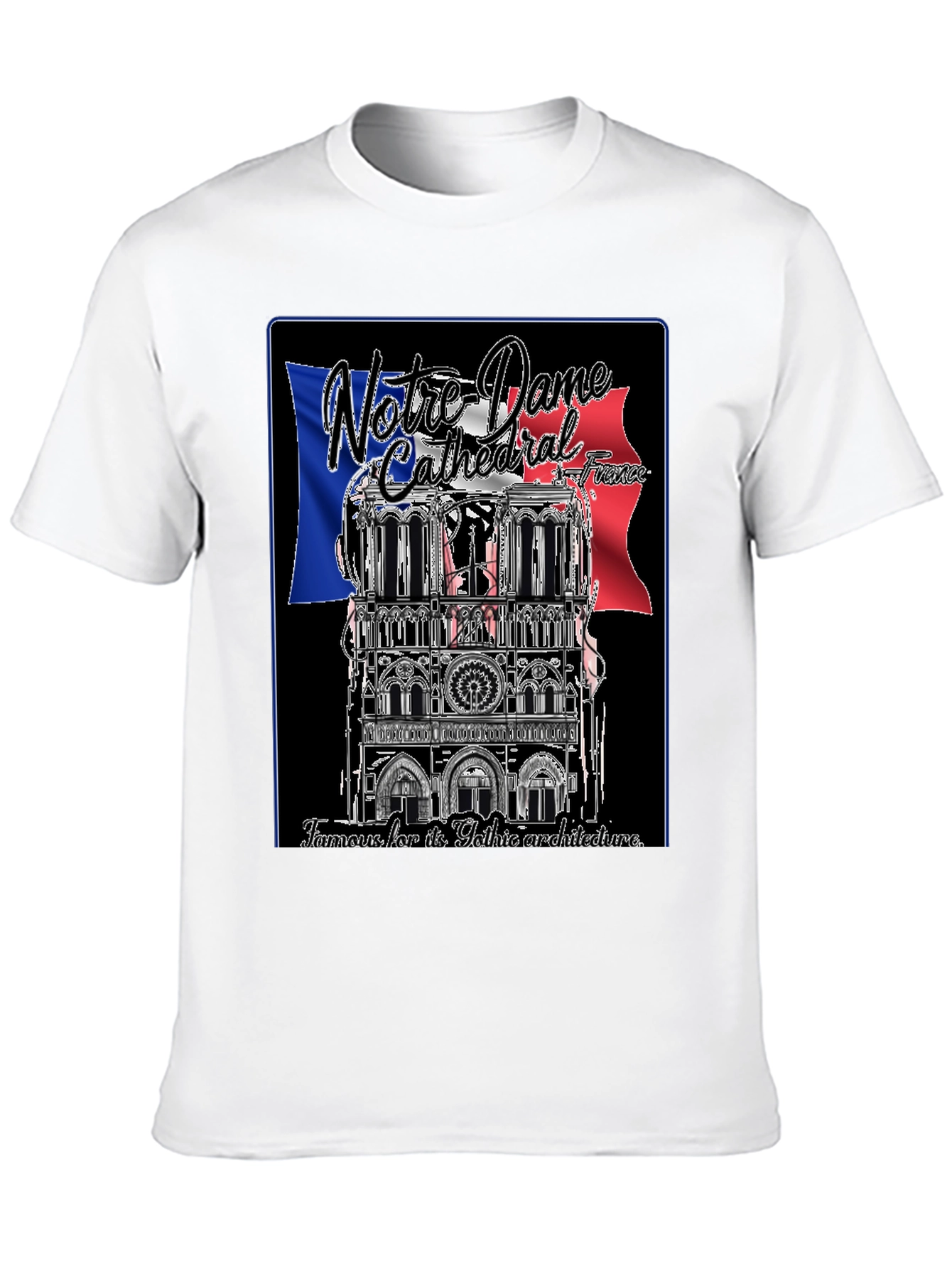Notre Dame Cathedral France Graphic T-Shirt