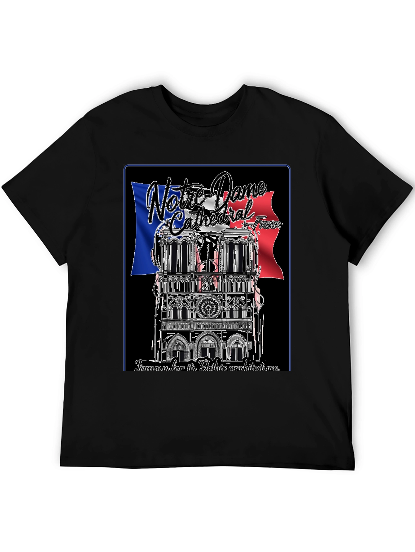 Notre Dame Cathedral France Graphic T-Shirt