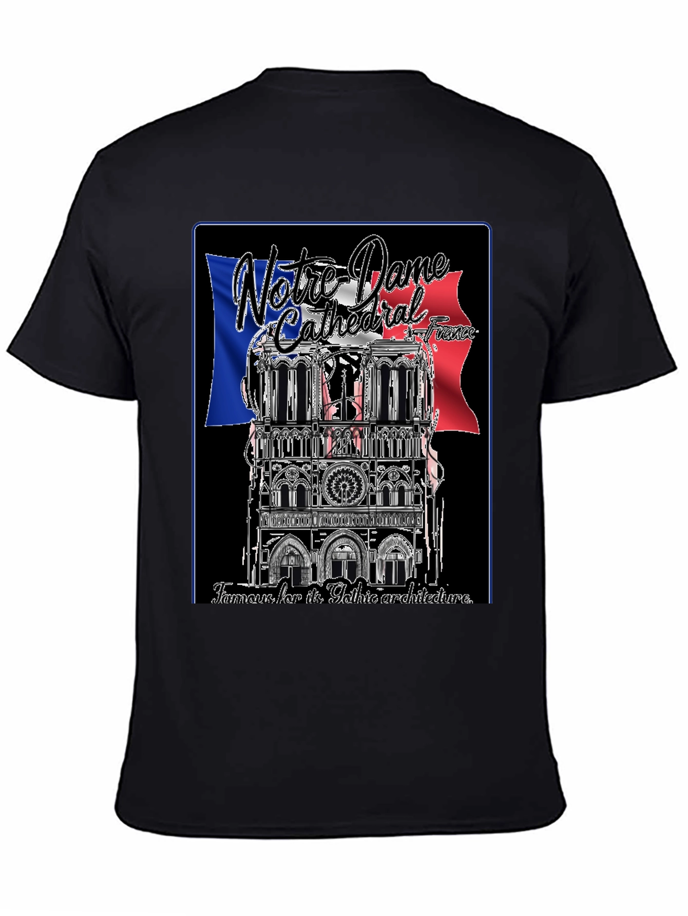 Notre Dame Cathedral France Graphic T-Shirt