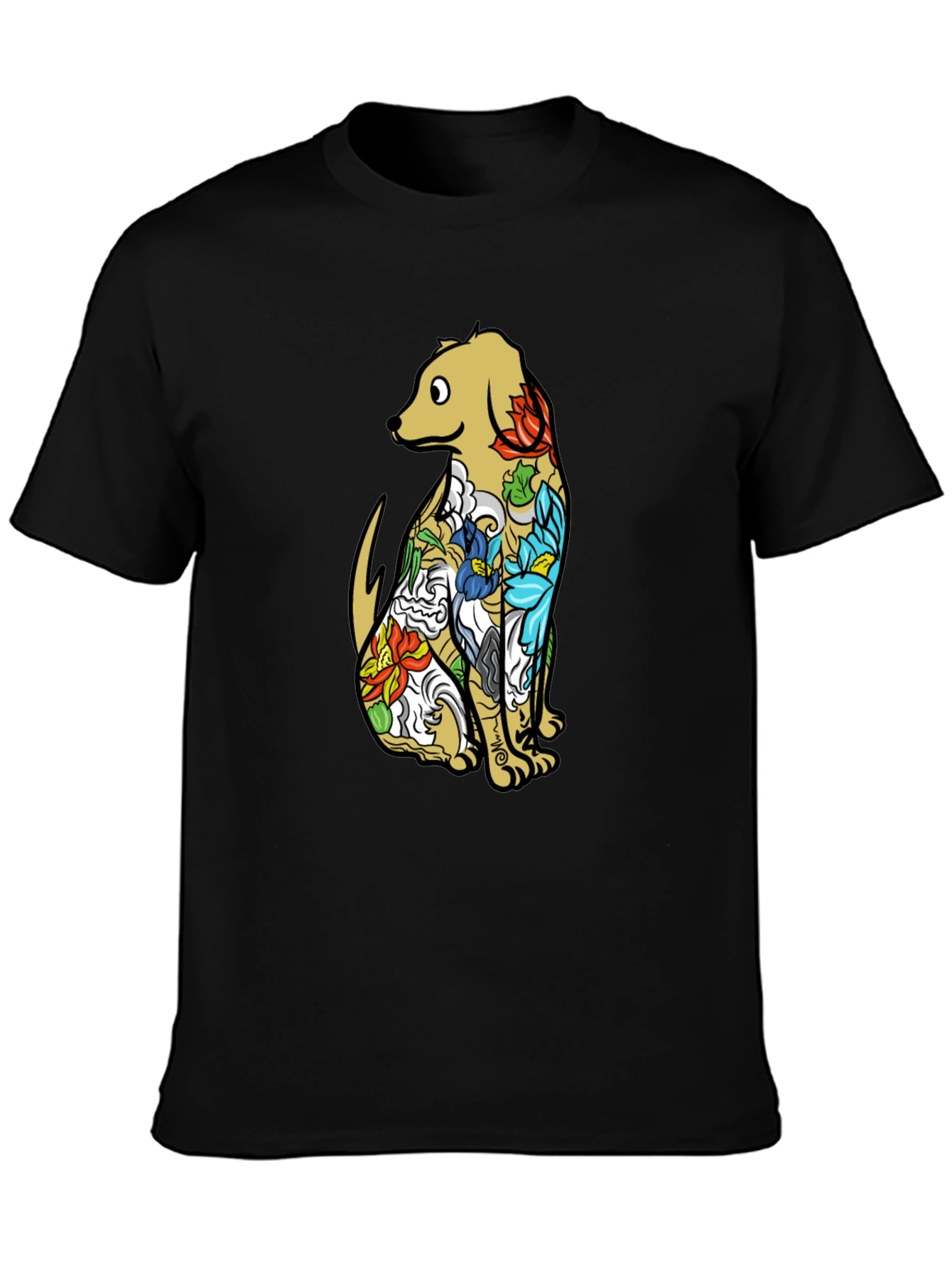 Dog Tattoo Graphic T-Shirt - Unique Design