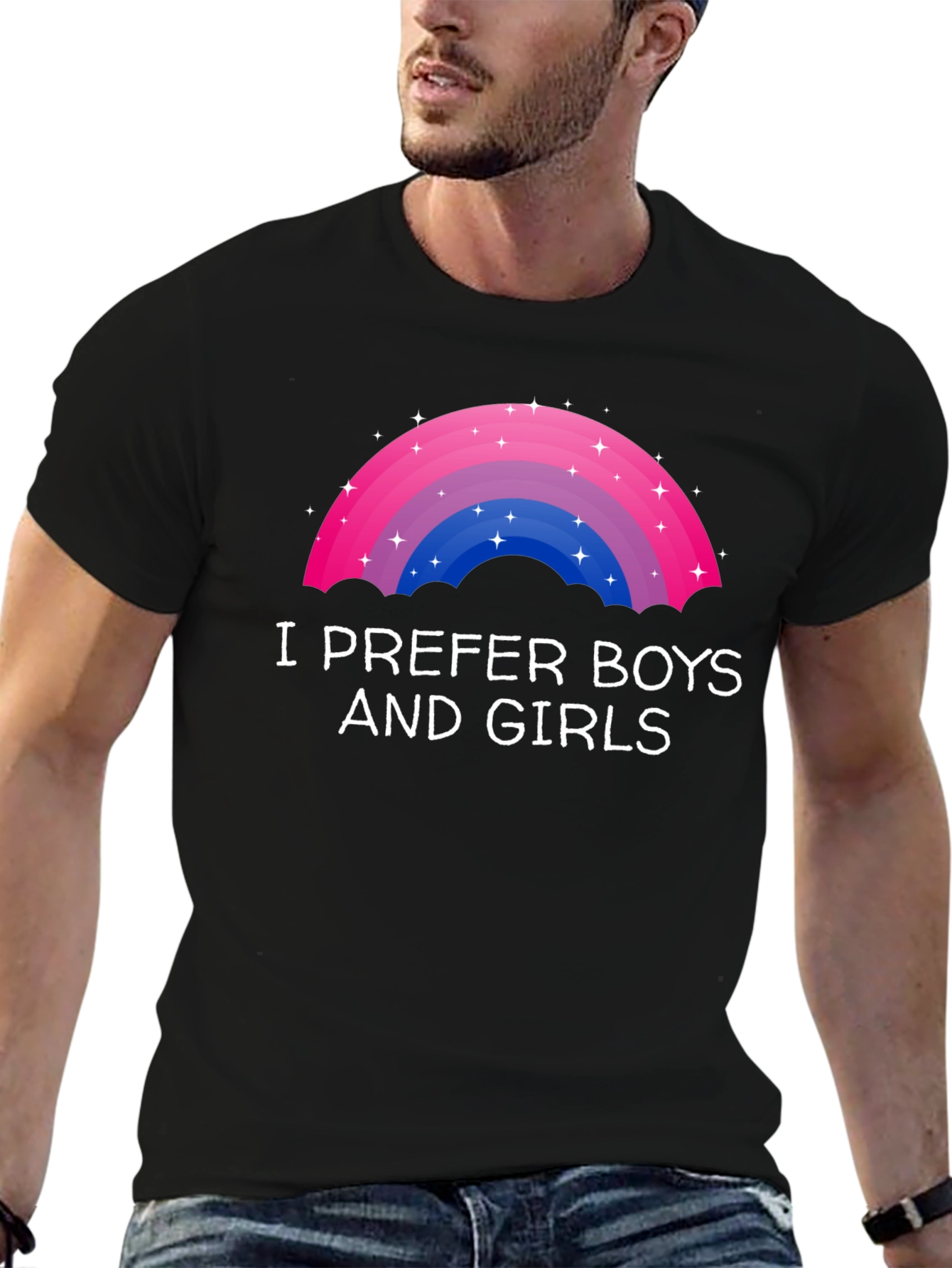 I Prefer Boys and Girls Bi Pride T-Shirt