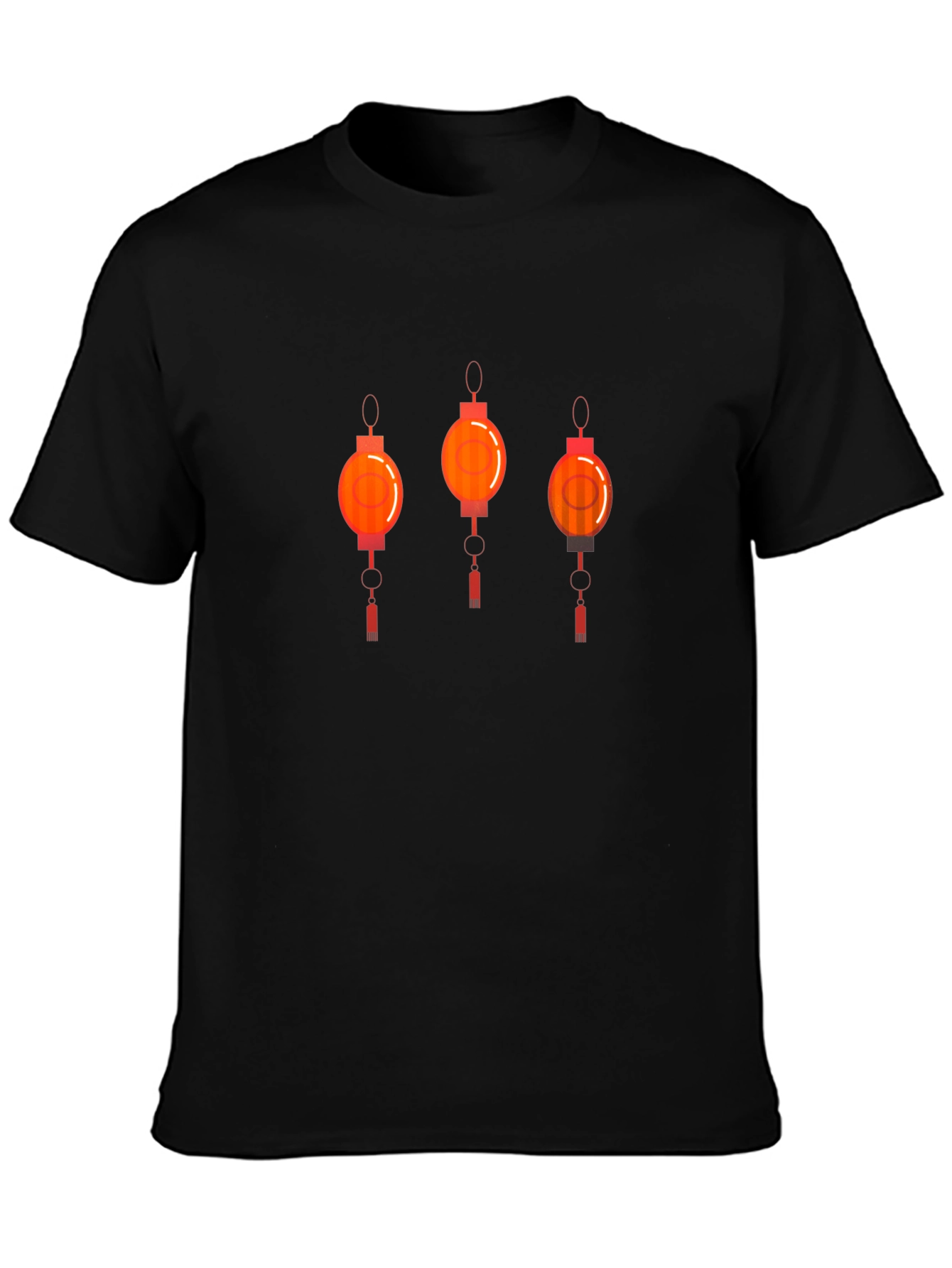 Lantern Graphic Tee - Stylish Crew Neck T-Shirt