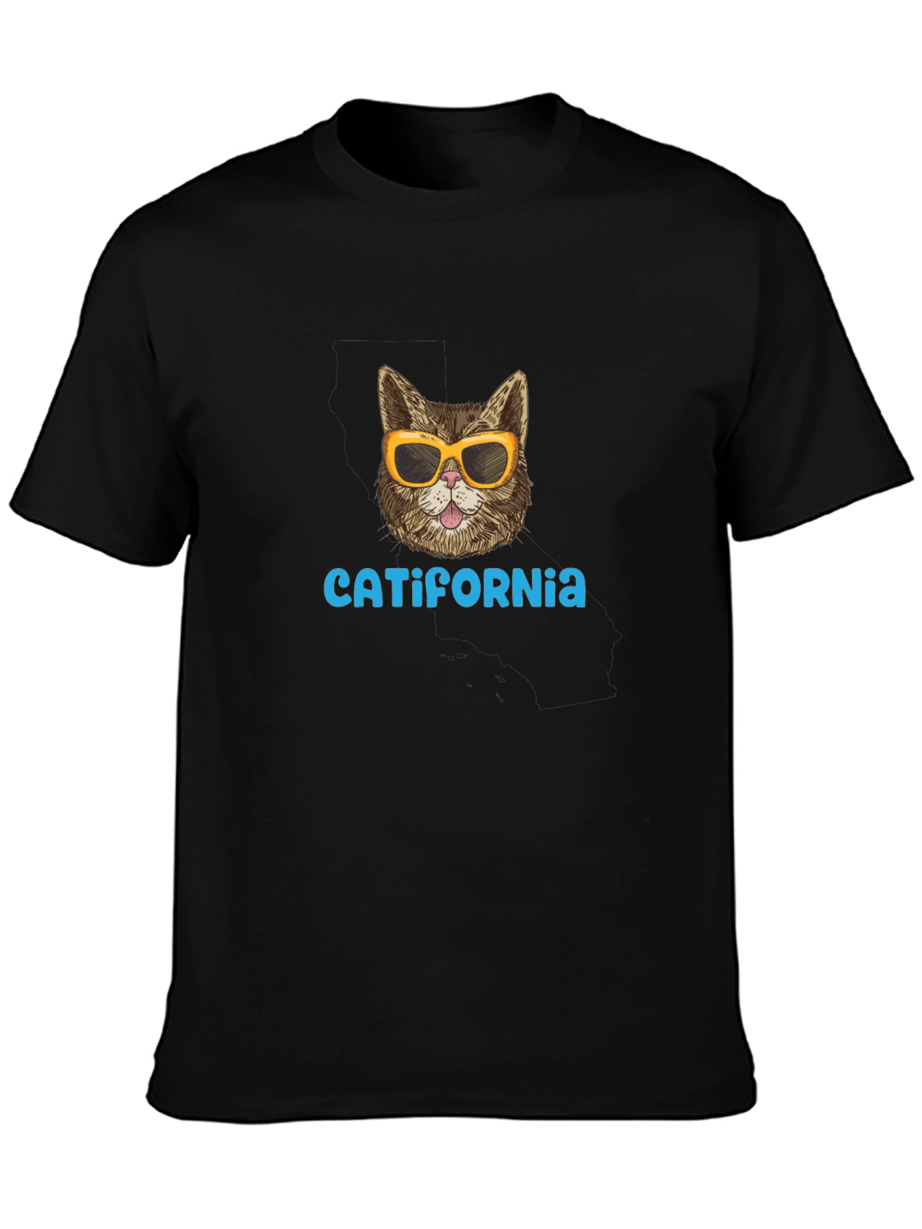 Catifornia T-Shirt - Cool Cat Graphic Tee