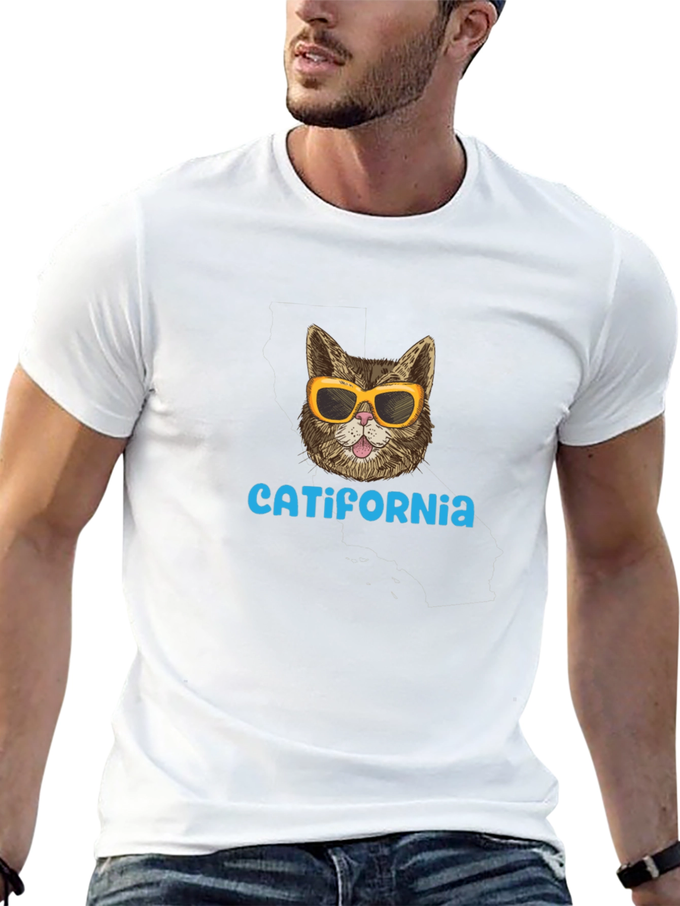 Catifornia T-Shirt - Cool Cat Graphic Tee