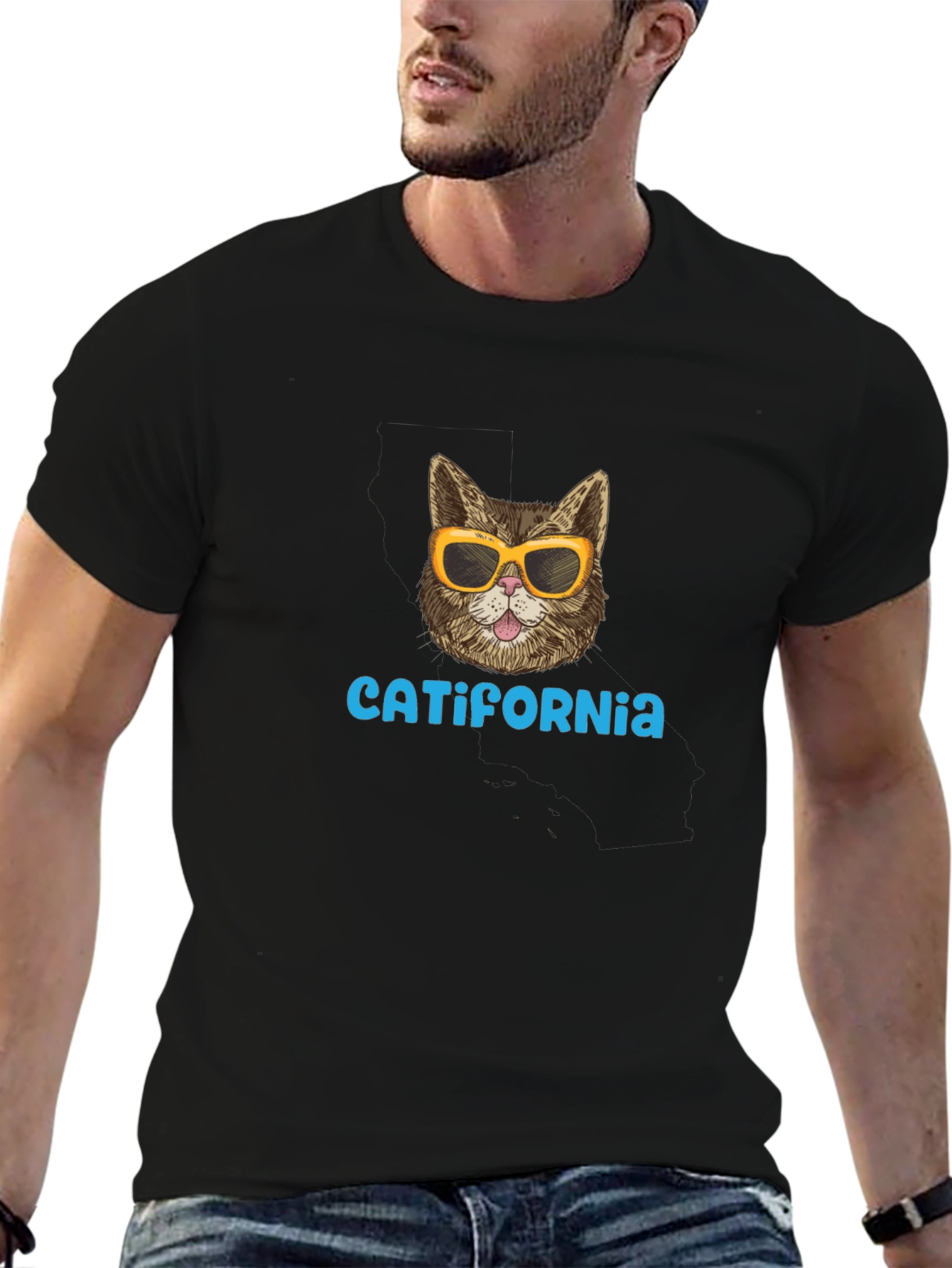 Catifornia T-Shirt - Cool Cat Graphic Tee