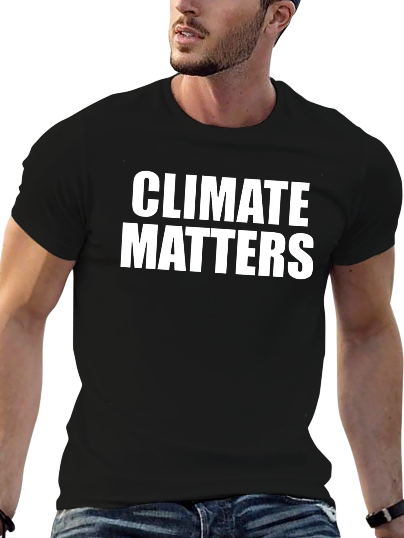 Climate Matters Graphic Tee - Black Cotton T-Shirt