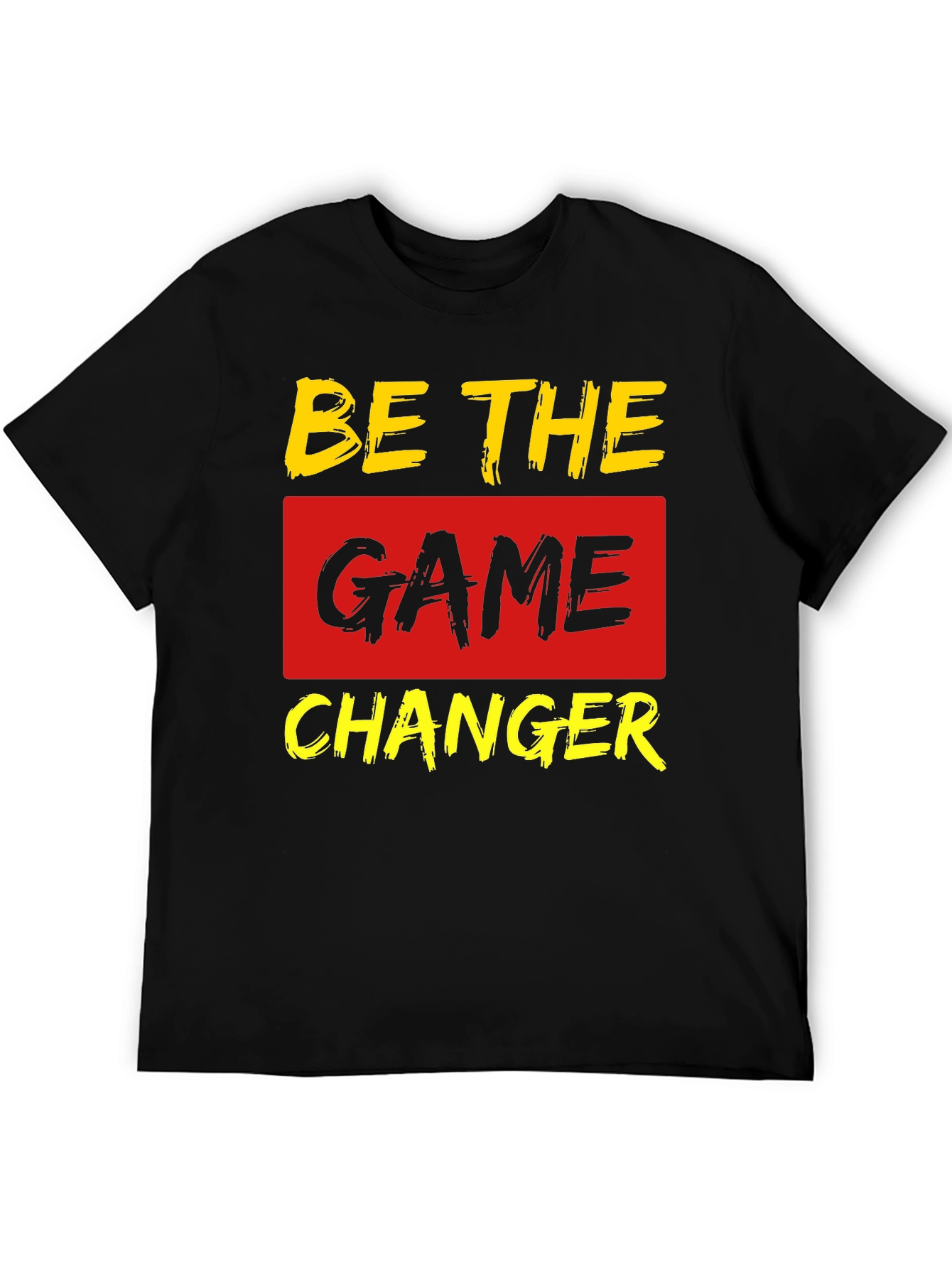 Be The Game Changer Black Graphic T-Shirt