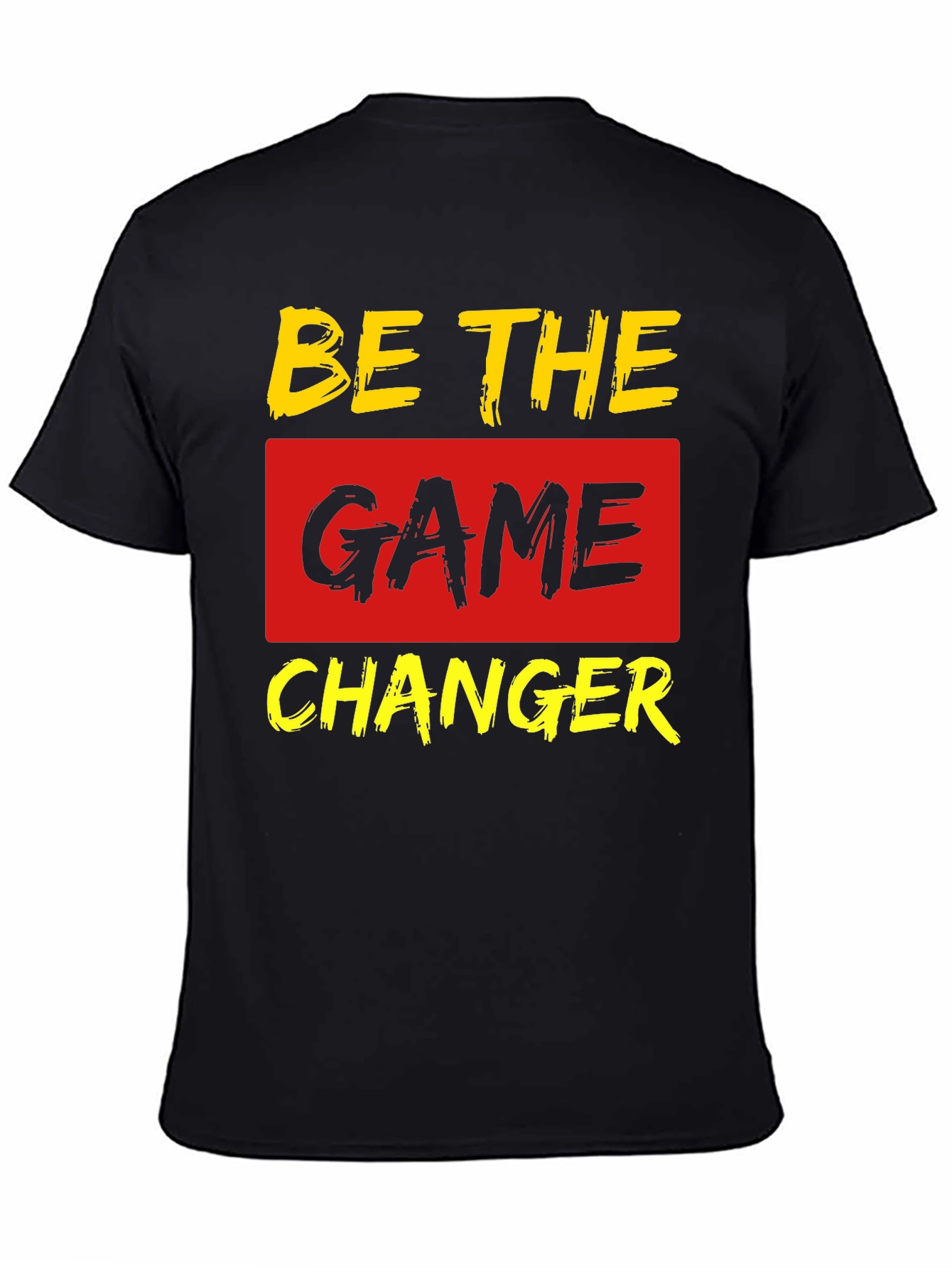 Be The Game Changer Black Graphic T-Shirt