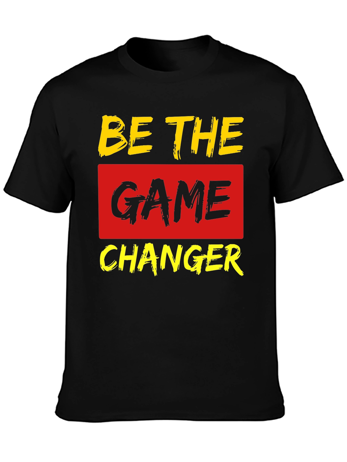 Be The Game Changer Black Graphic T-Shirt