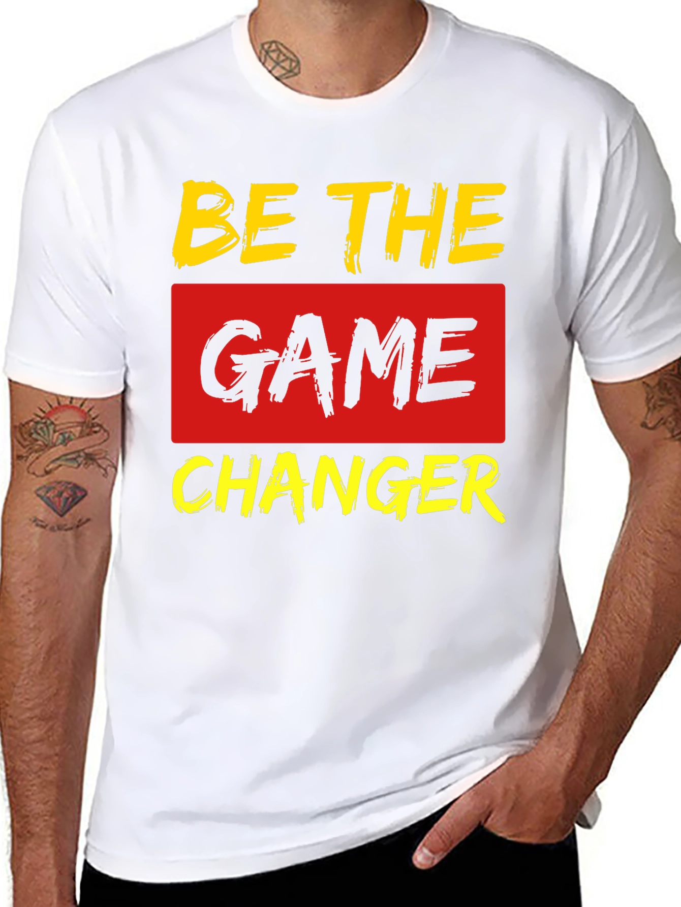 Be The Game Changer Black Graphic T-Shirt