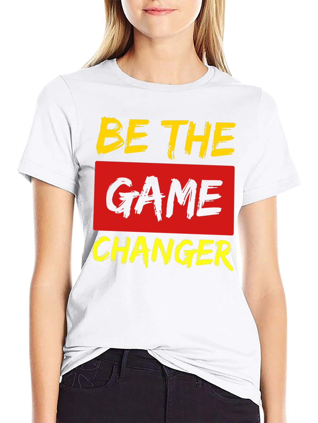 Be The Game Changer Black Graphic T-Shirt