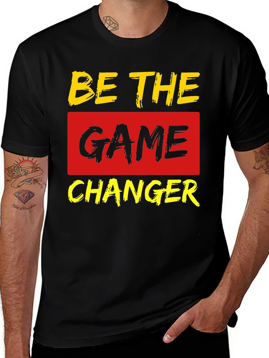 Be The Game Changer Black Graphic T-Shirt