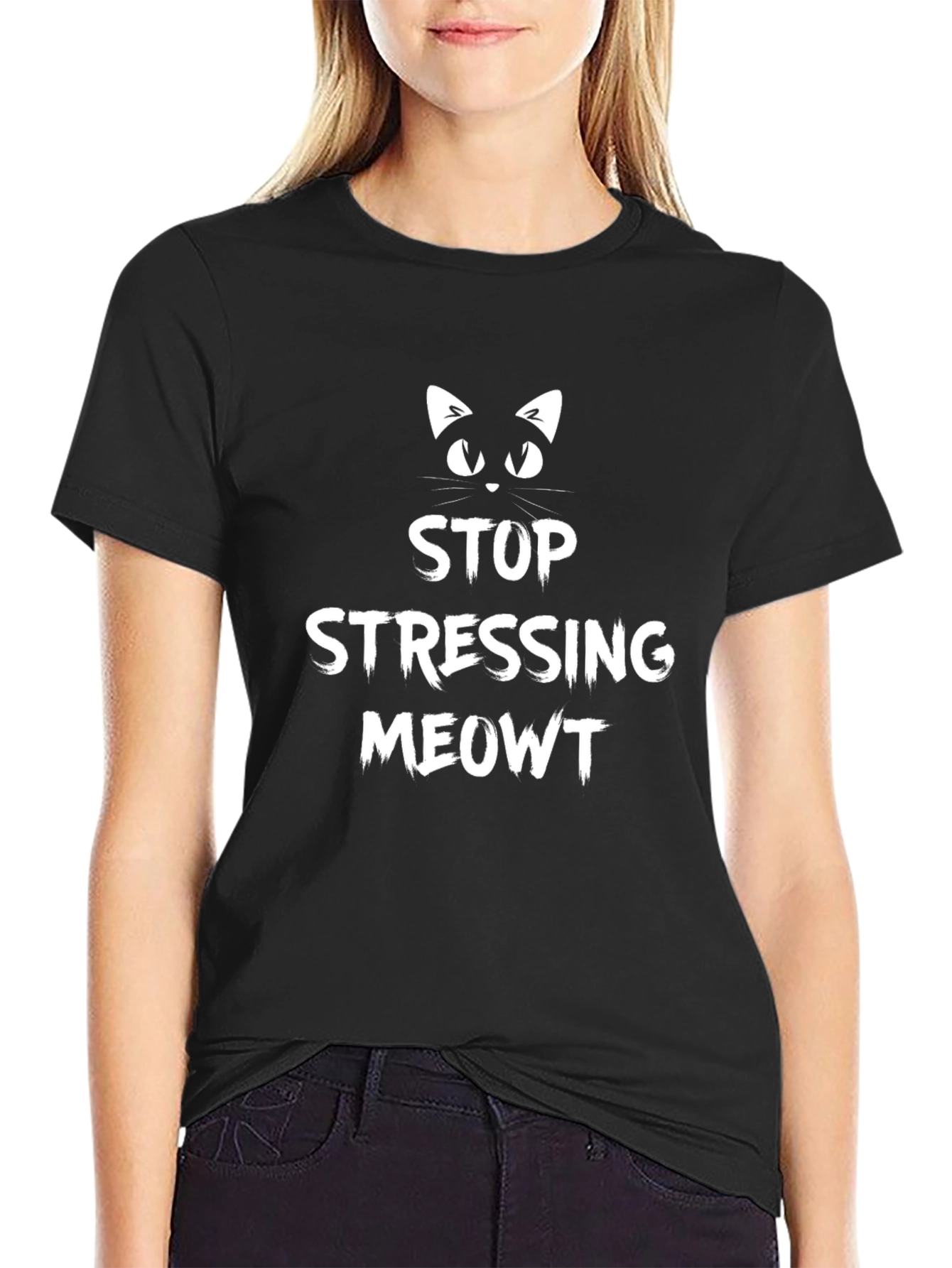 Stop Stressing Meowt T-Shirt - Cat Lover